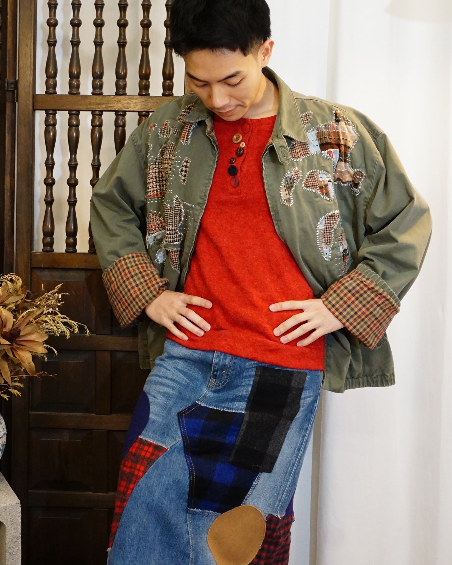 JUNYA WATANABE Patch-work Denim Skirt