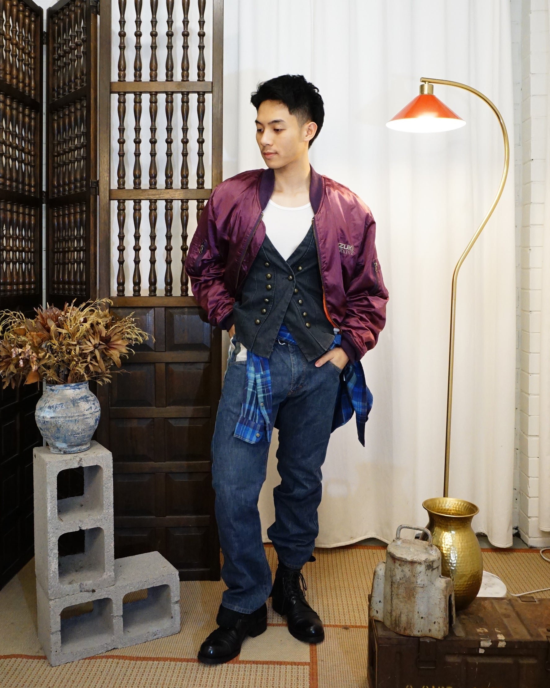 SUZUKI Purple MA-1 Bomber