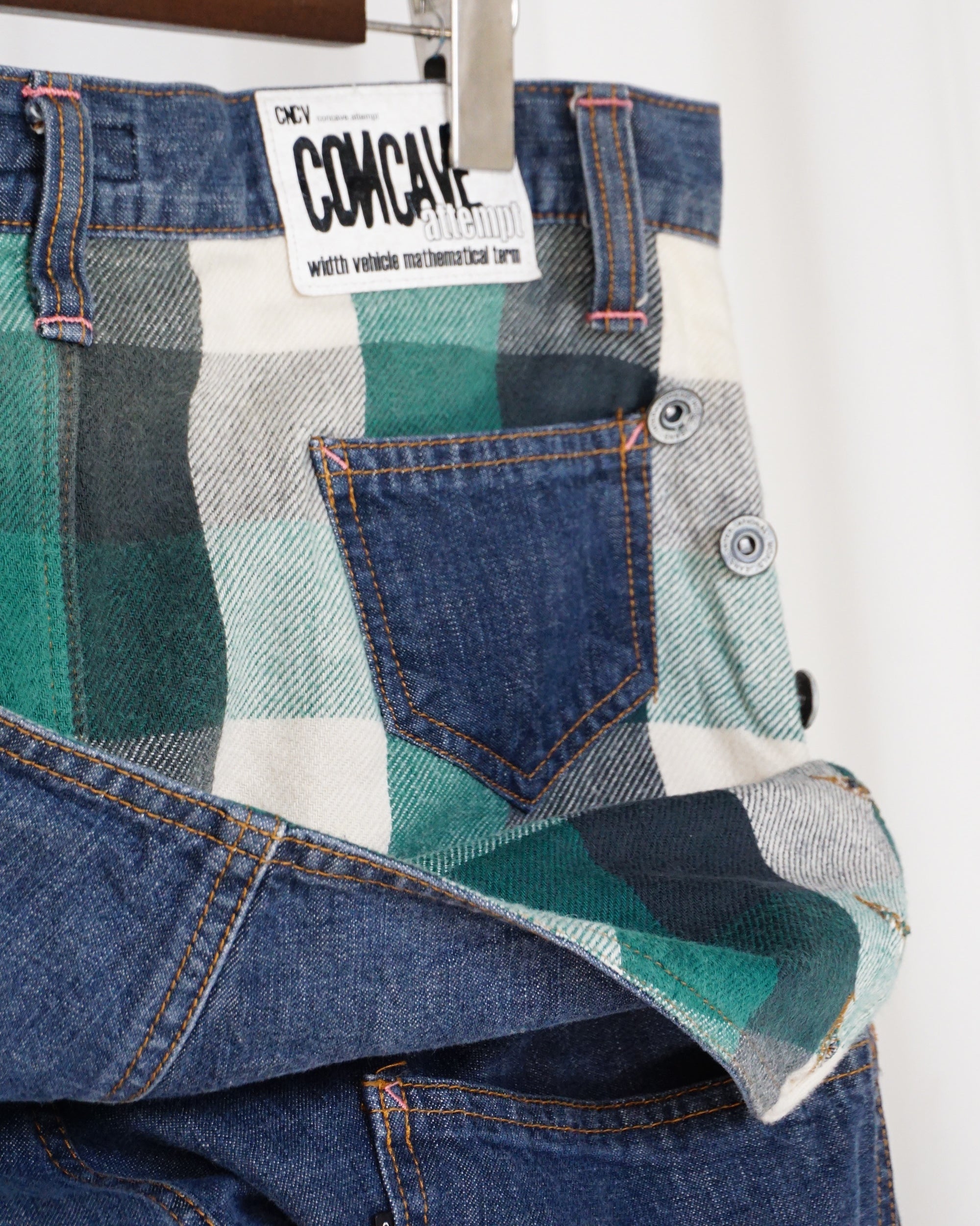 CONCAVE Green Plaid Pants