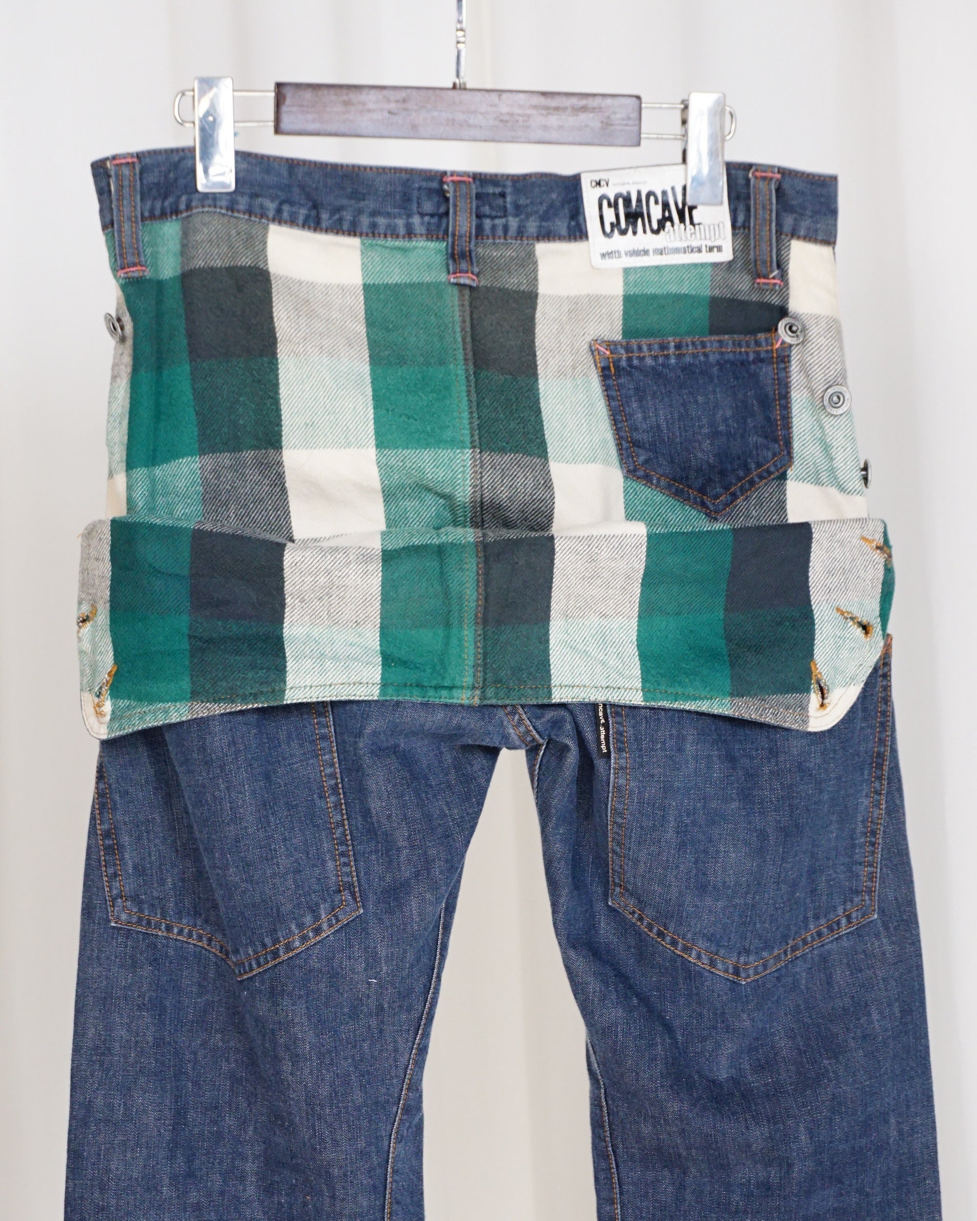 CONCAVE Green Plaid Pants