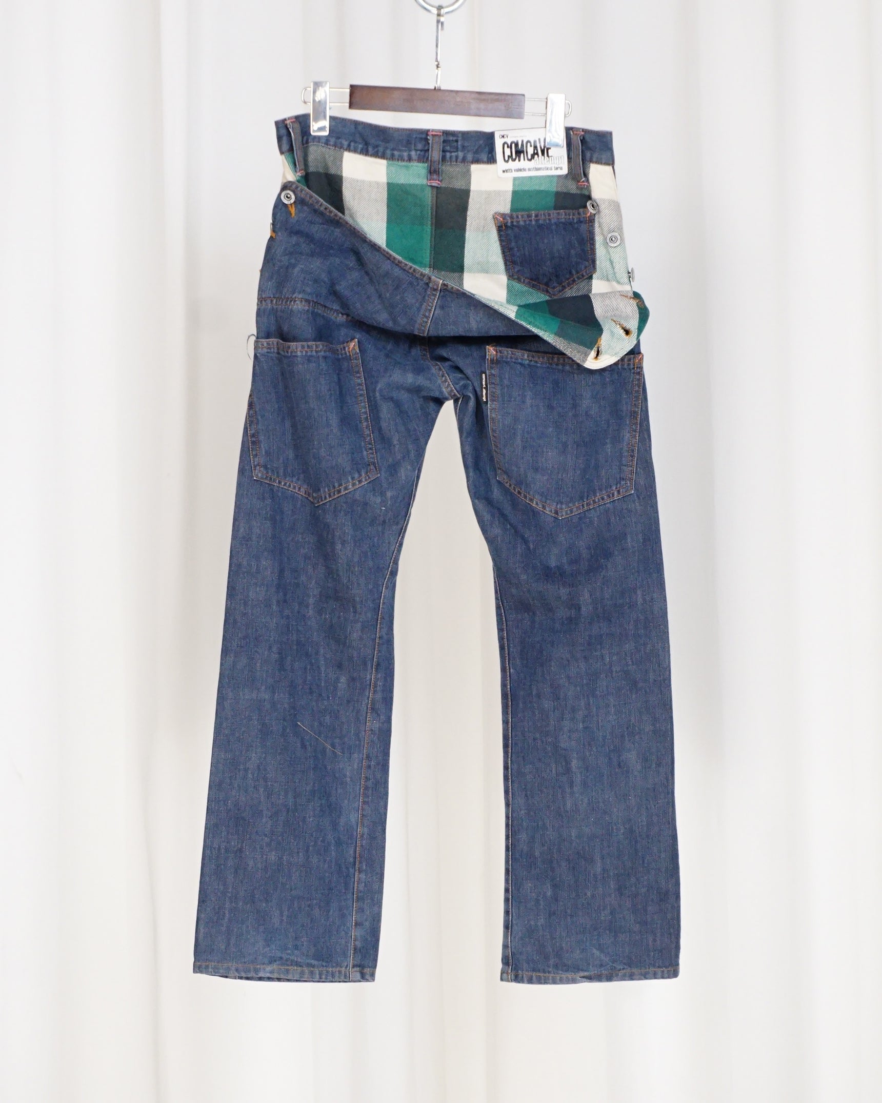 CONCAVE Green Plaid Pants - alternate view