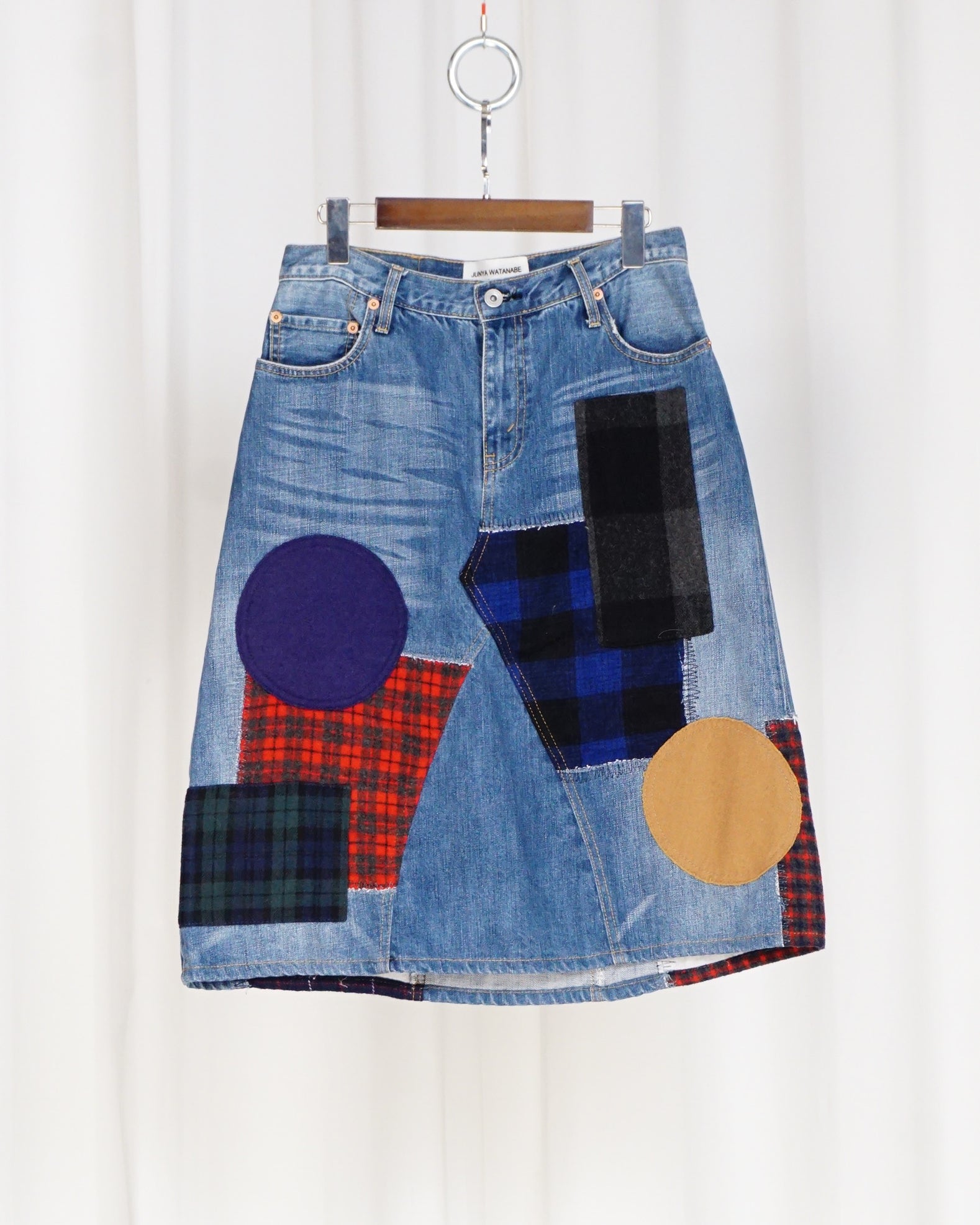 JUNYA WATANABE Patch-work Denim Skirt