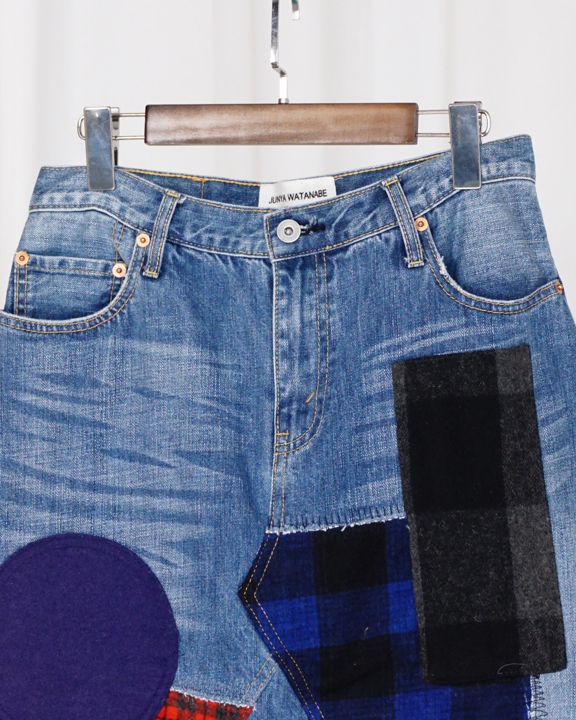 JUNYA WATANABE Patch-work Denim Skirt