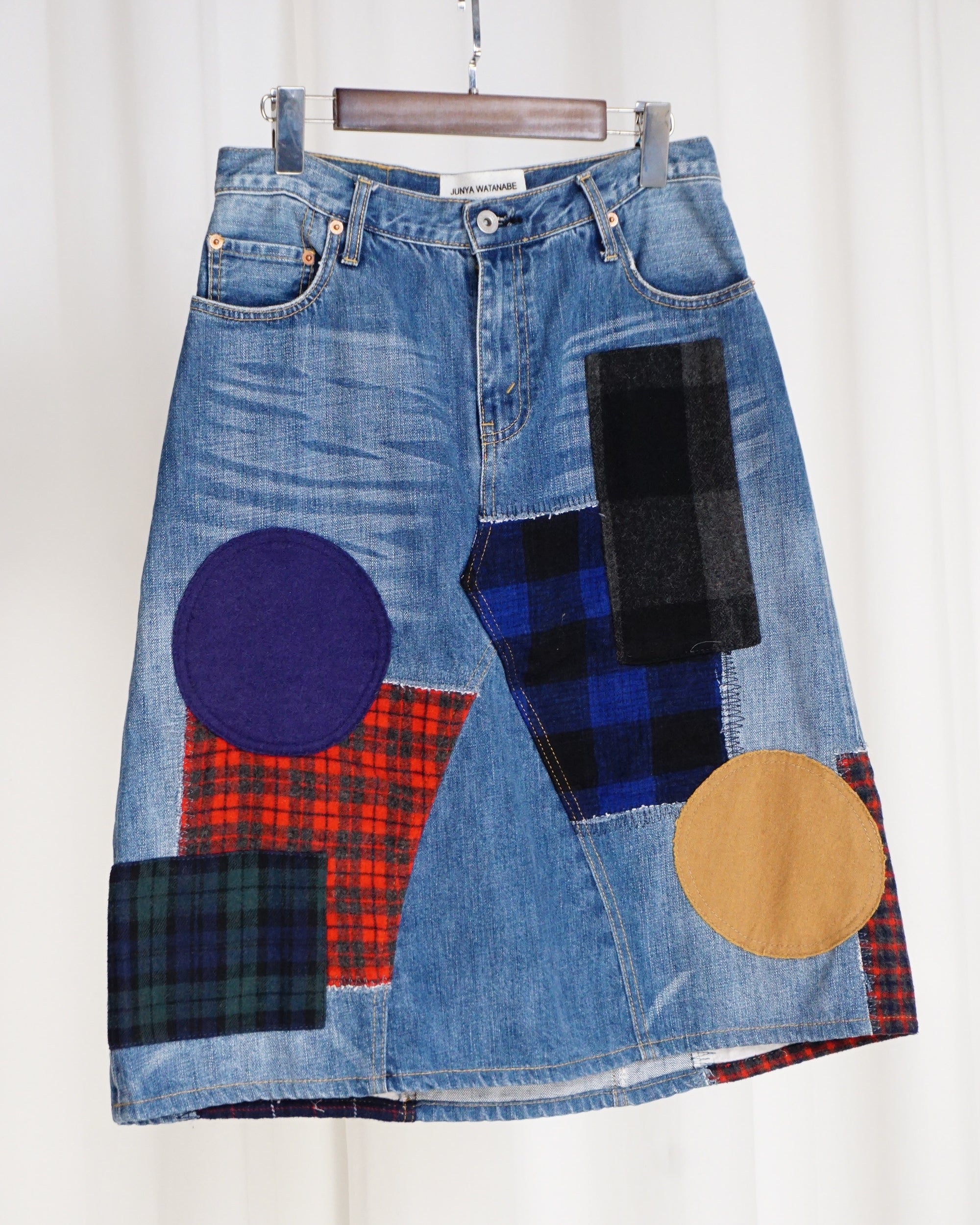 JUNYA WATANABE Patch-work Denim Skirt