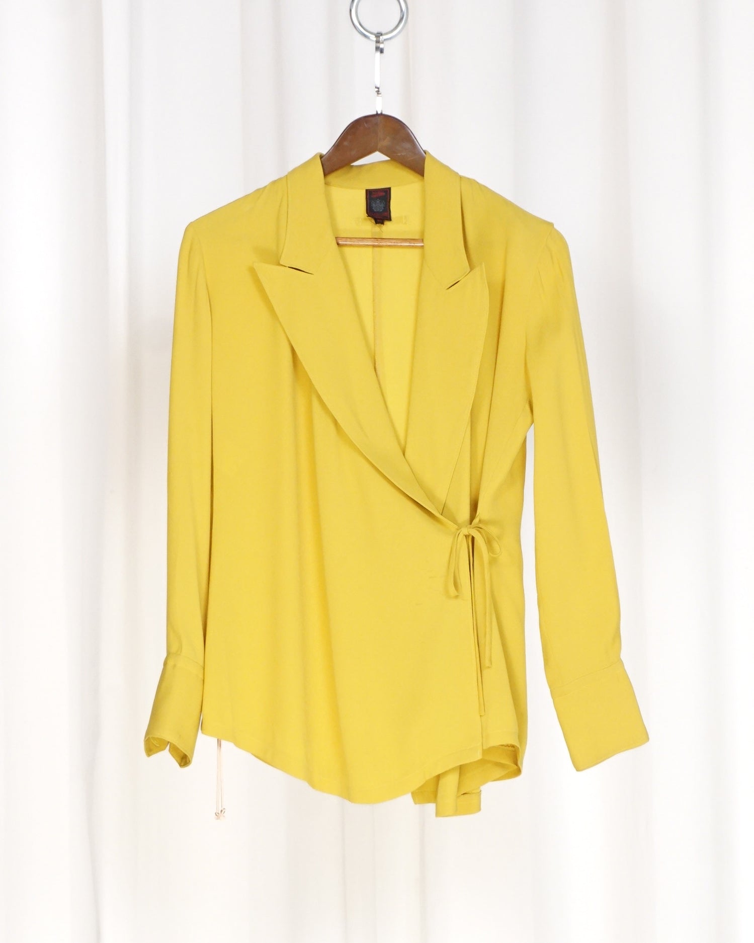 Jean Paul Gaultier Mustard Tie Lapel Light Jacket c.90s