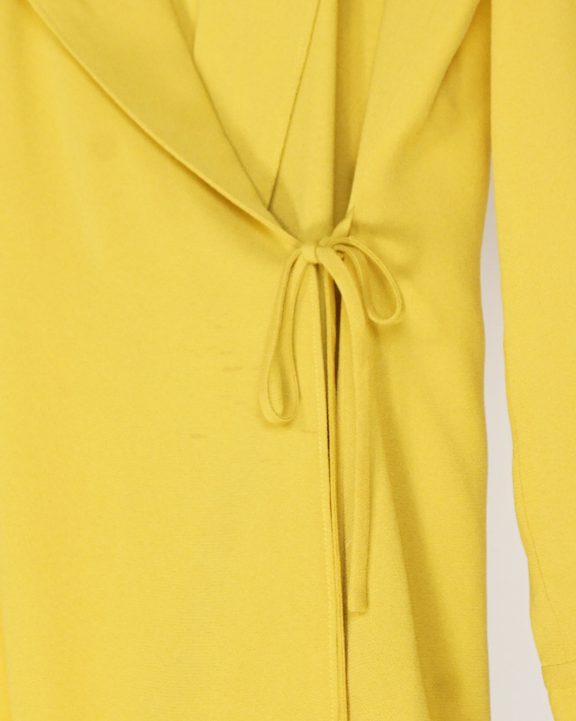 JEAN PAUL GAULTIER Mustard Tie Lapel Light Jacket c.90s