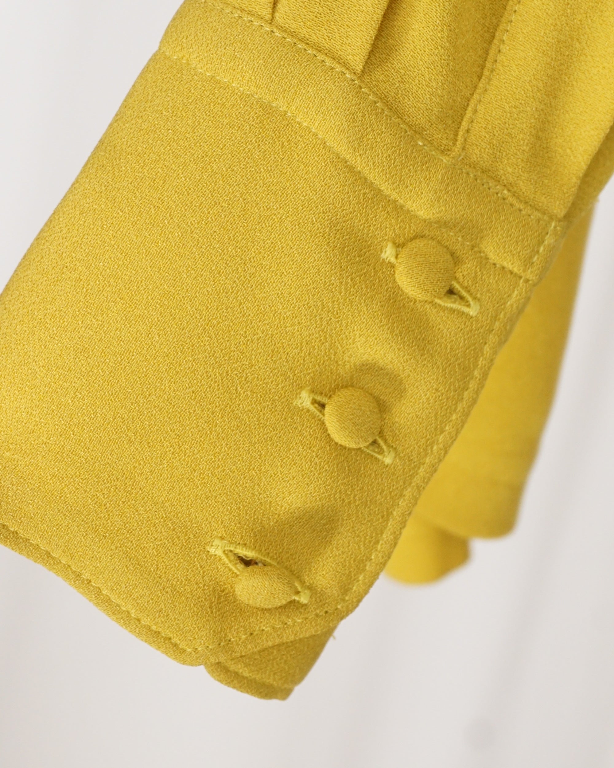 JEAN PAUL GAULTIER Mustard Tie Lapel Light Jacket c.90s