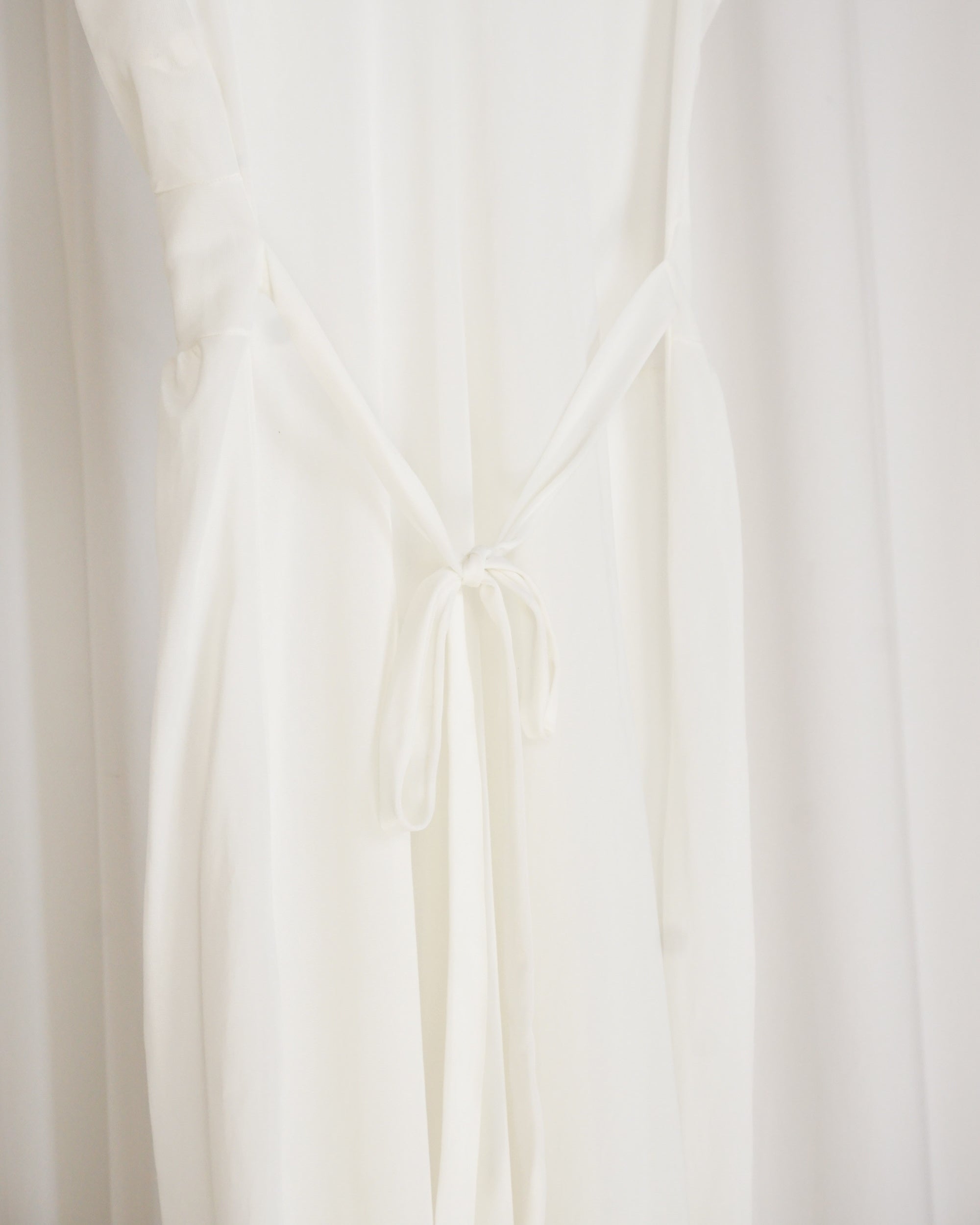 Vintage White Lace Trim Nightgown Dress