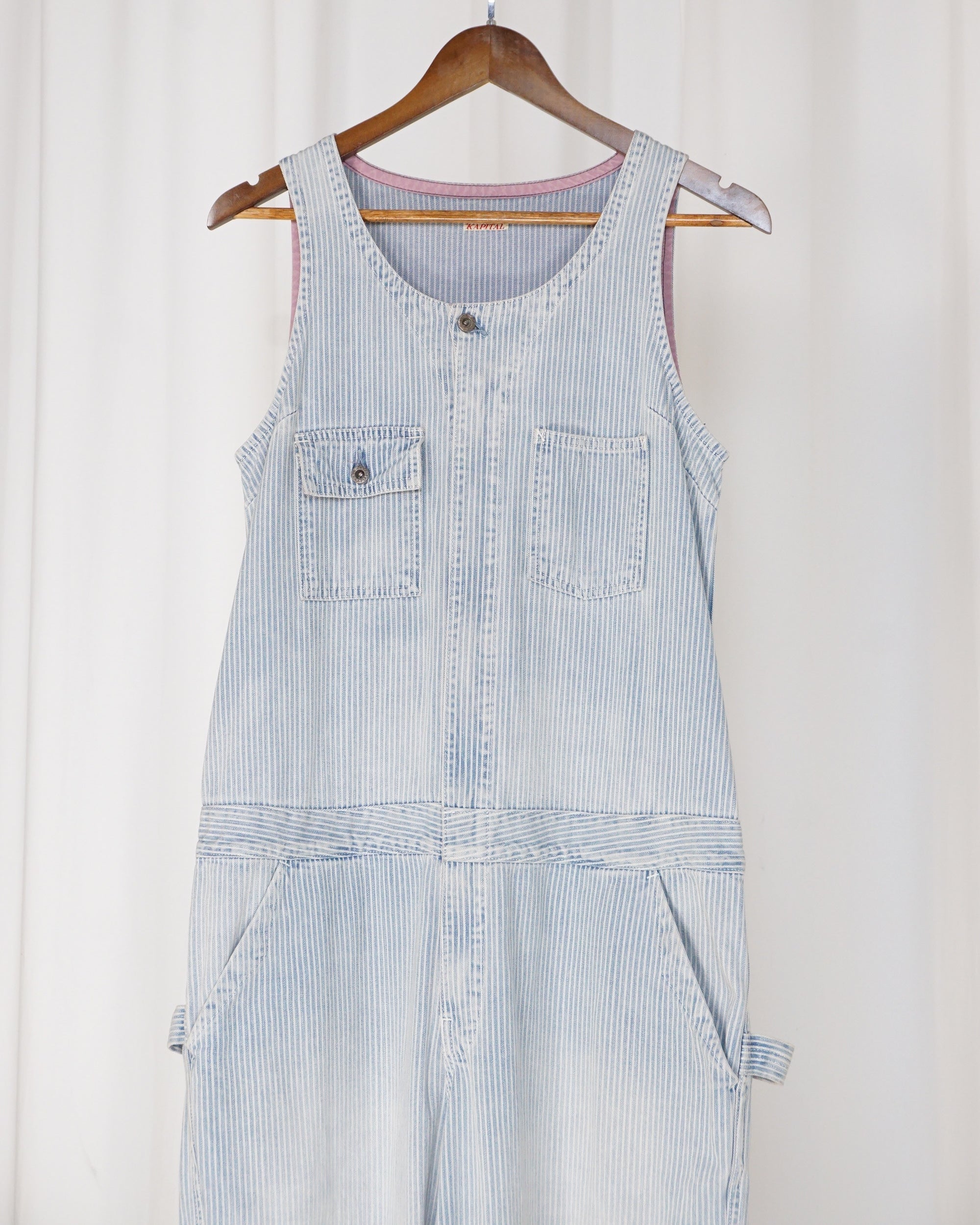 KAPITAL Washed Hickory Denim Overall