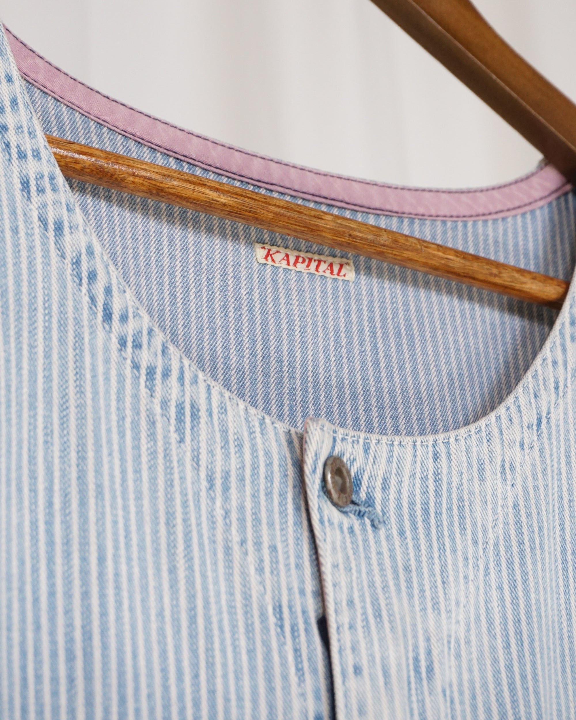 KAPITAL Washed Hickory Denim Overall