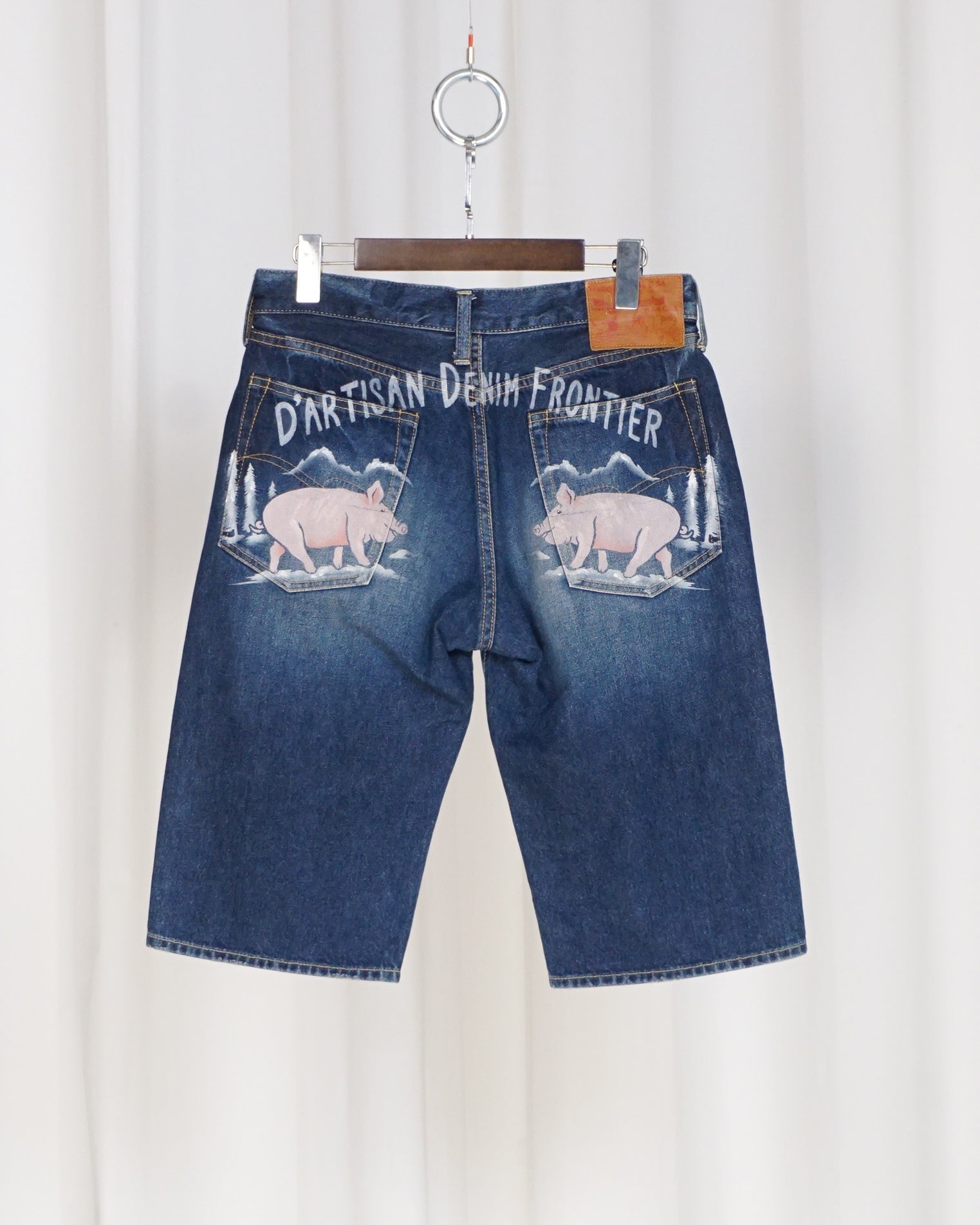 STUDIO D'ARTISAN Pigs Denim Shorts - alternate view
