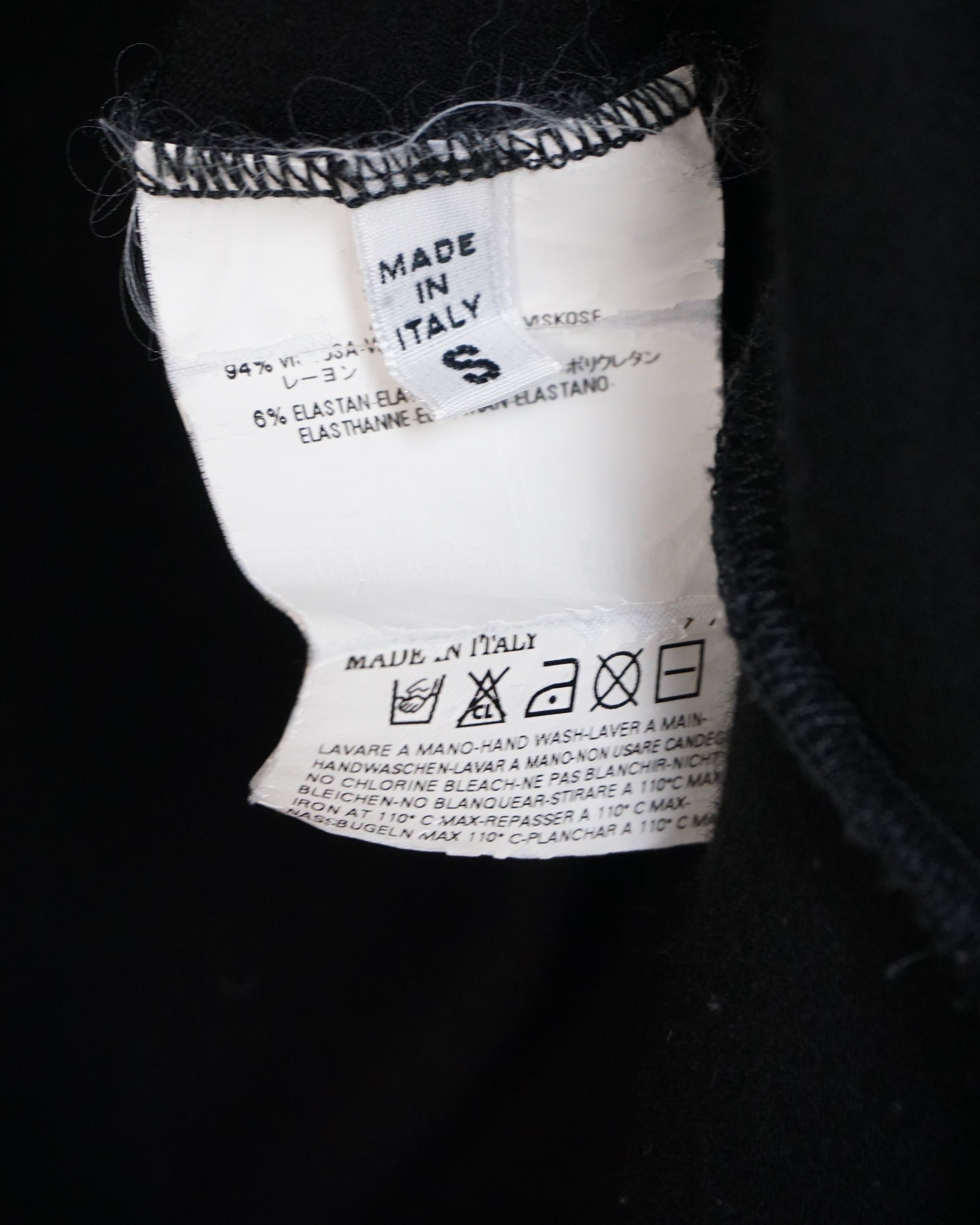 MM6 Maison Martin Margiela Printed Shoulder Tank Top c.2010