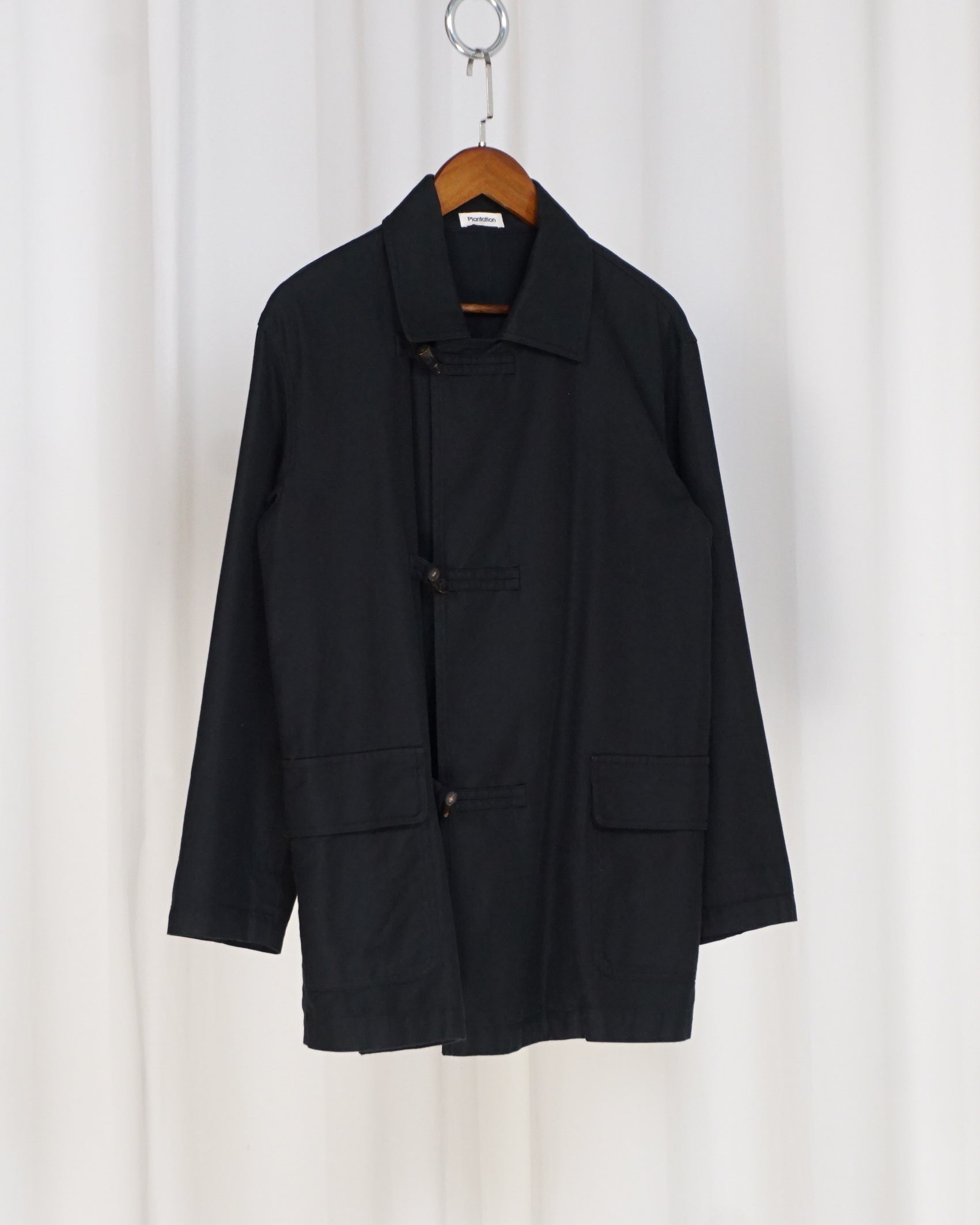 PLANTATION Black Toggle Work Jacket c.Late 90s