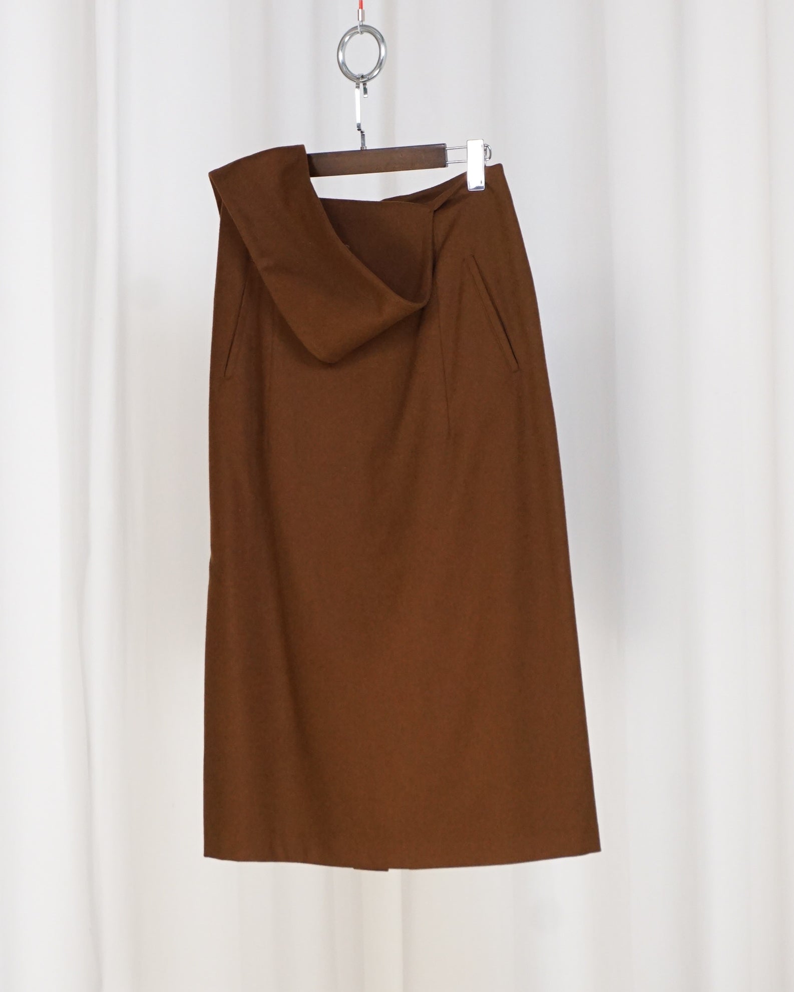 YOHJI YAMAMOTO Y's Wool Shoulder Wrap Skirt