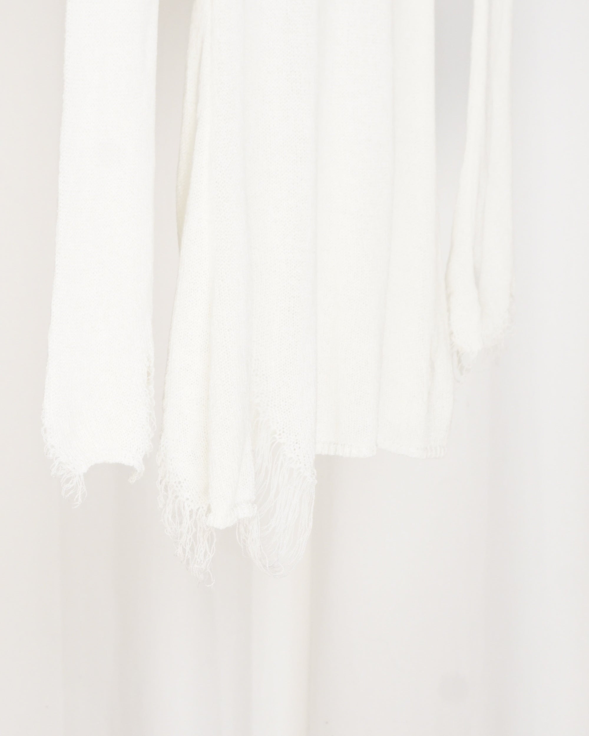 White Distresed Sheer Top/Dress