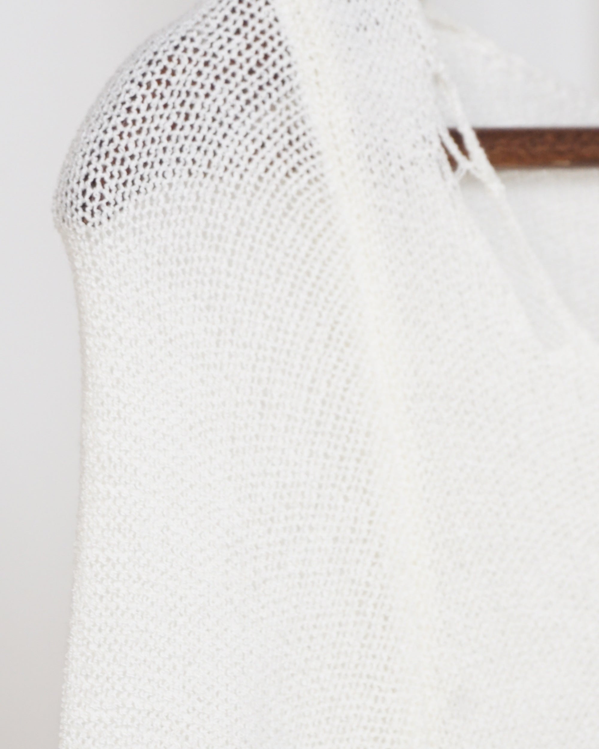 White Distresed Sheer Top/Dress
