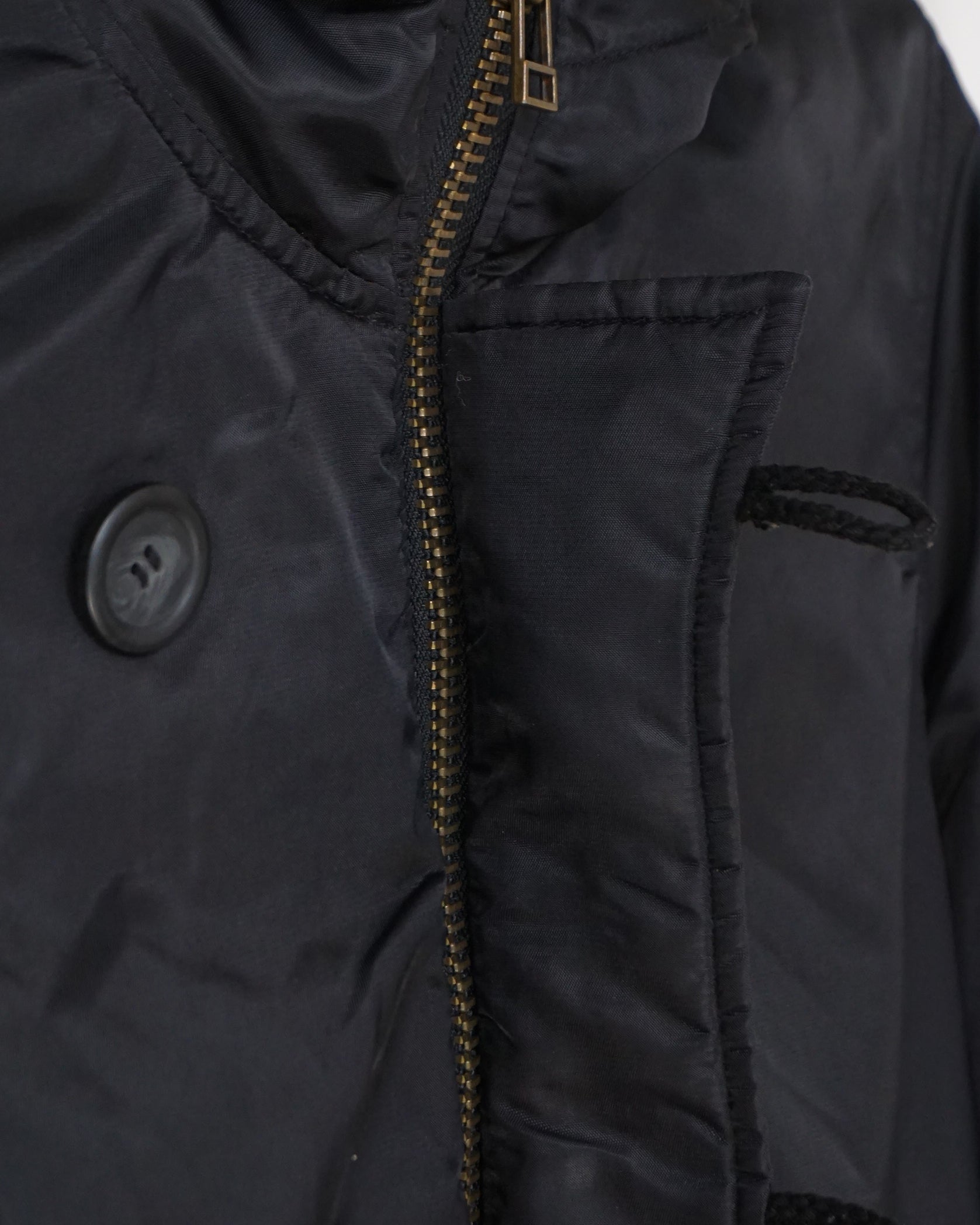 COLZA Black Hooded Bomber Jacket