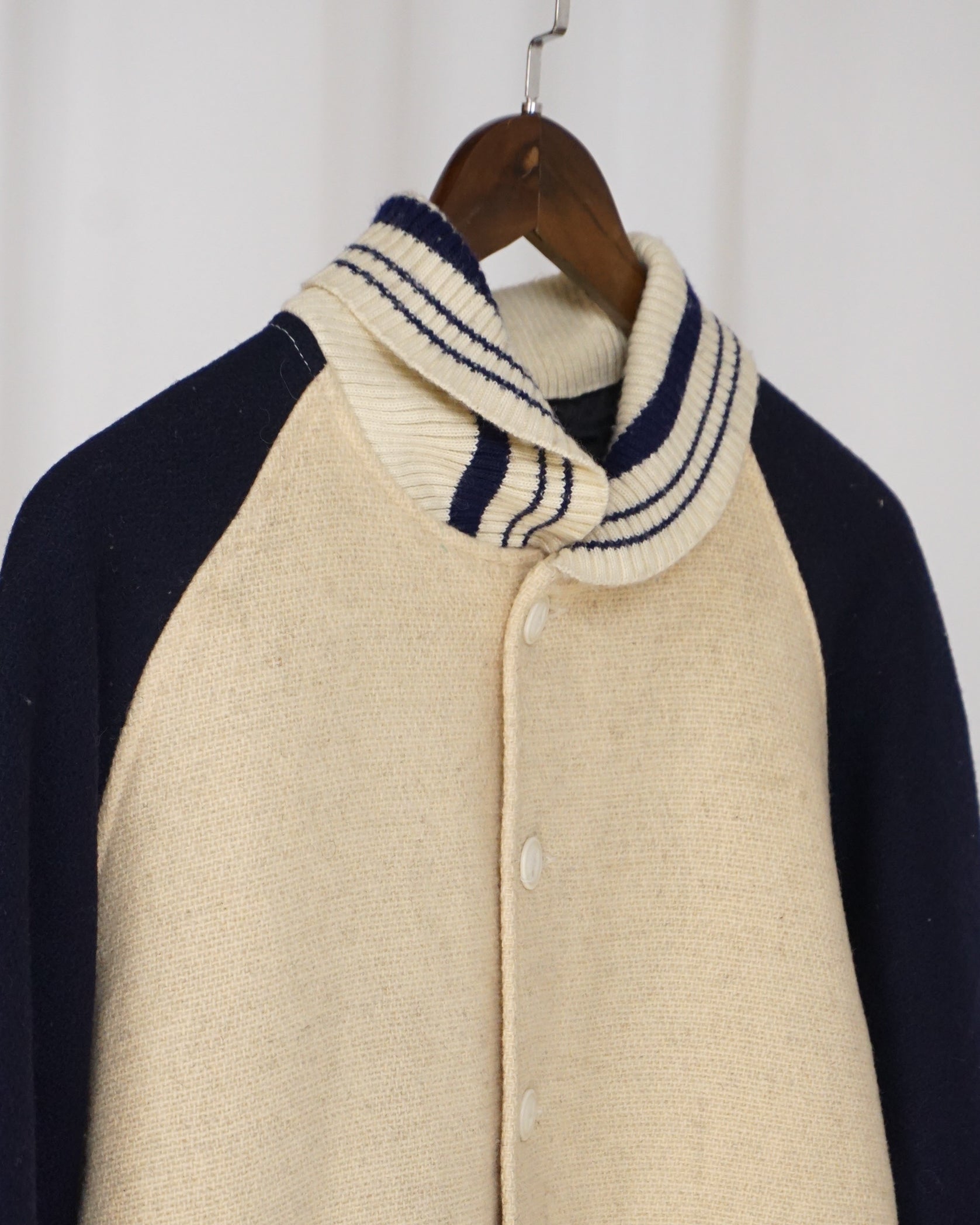 FUNDAMENTAL USA Wool Varsity Jacket c.Late 70s-Early 80s