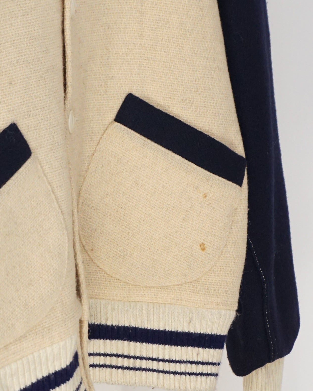 FUNDAMENTAL USA Wool Varsity Jacket c.Late 70s-Early 80s