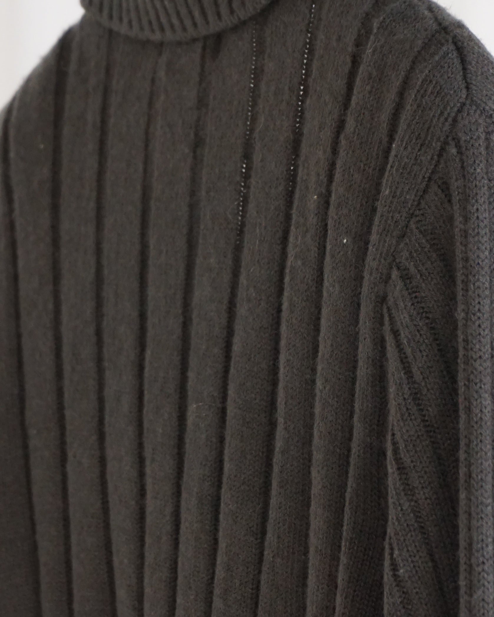 THEORIA Ribbed Knit Grey Wool Jacket