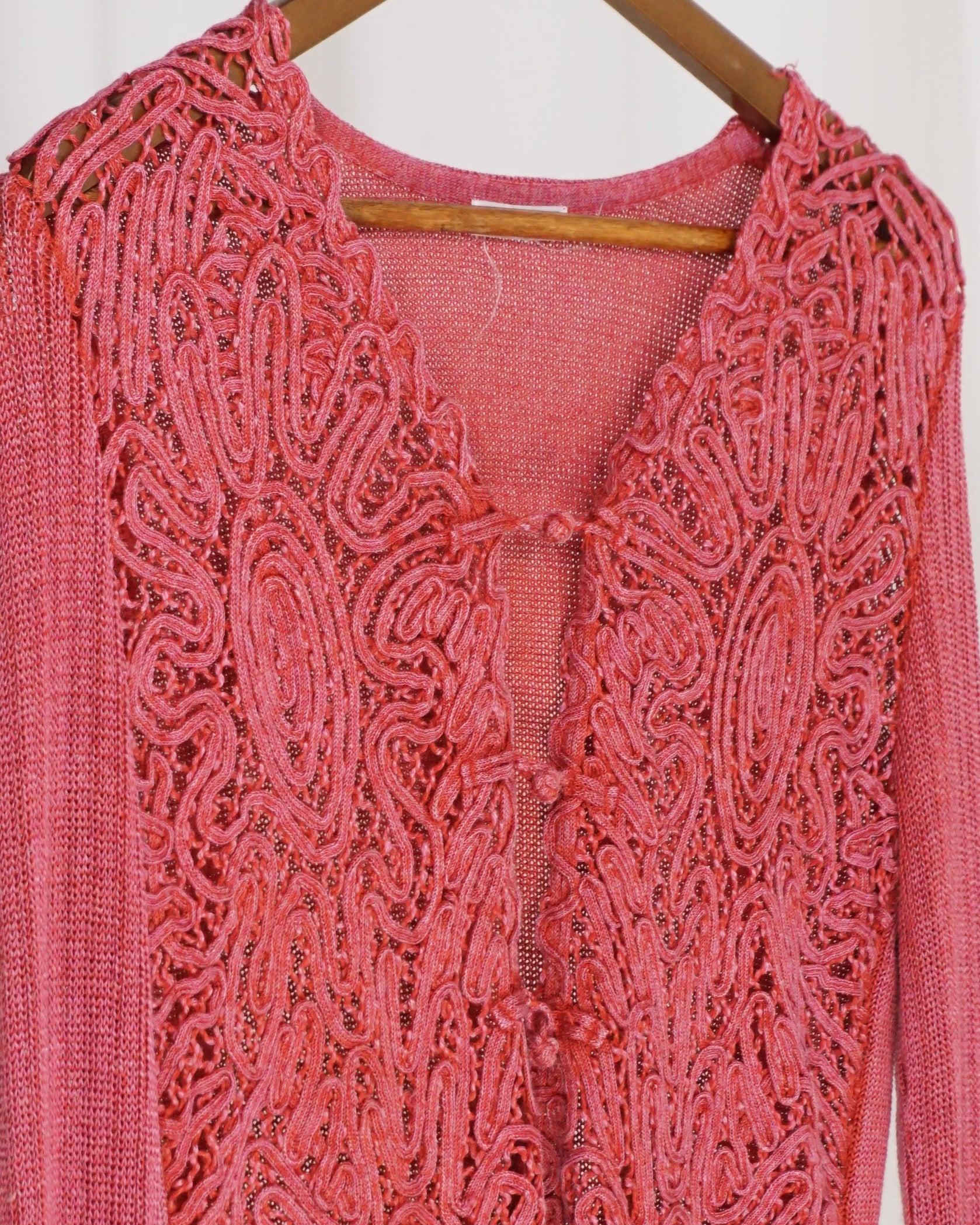 PINORE Hot Pink Cardigan - alternate view