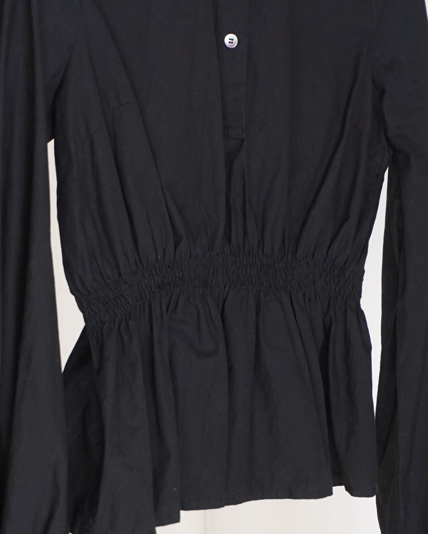 Y'S YOHJI YAMAMOTO Gathered Waist Blouse