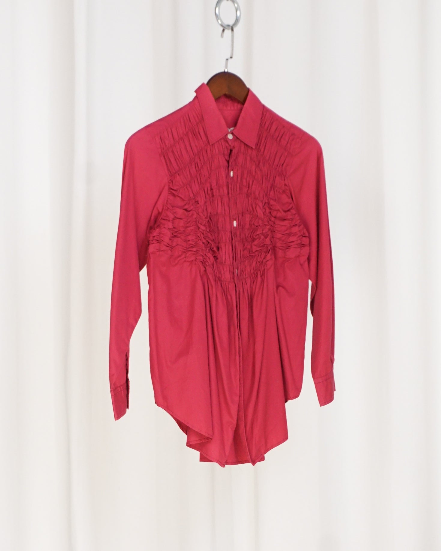 COMME DES GARCONS  Shirred Cotton Shirt c.1989