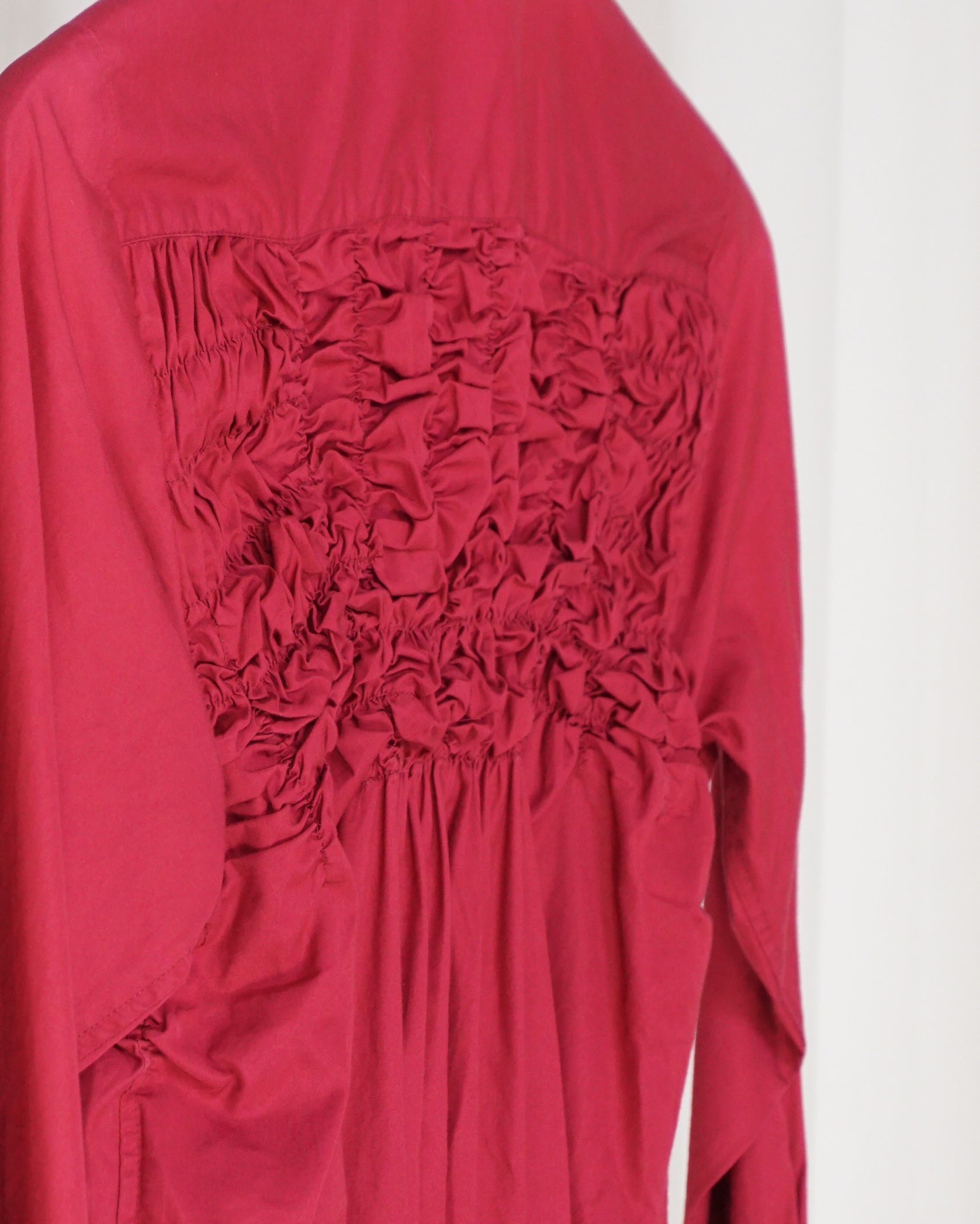COMME DES GARCONS  Shirred Cotton Shirt c.1989 - alternate view