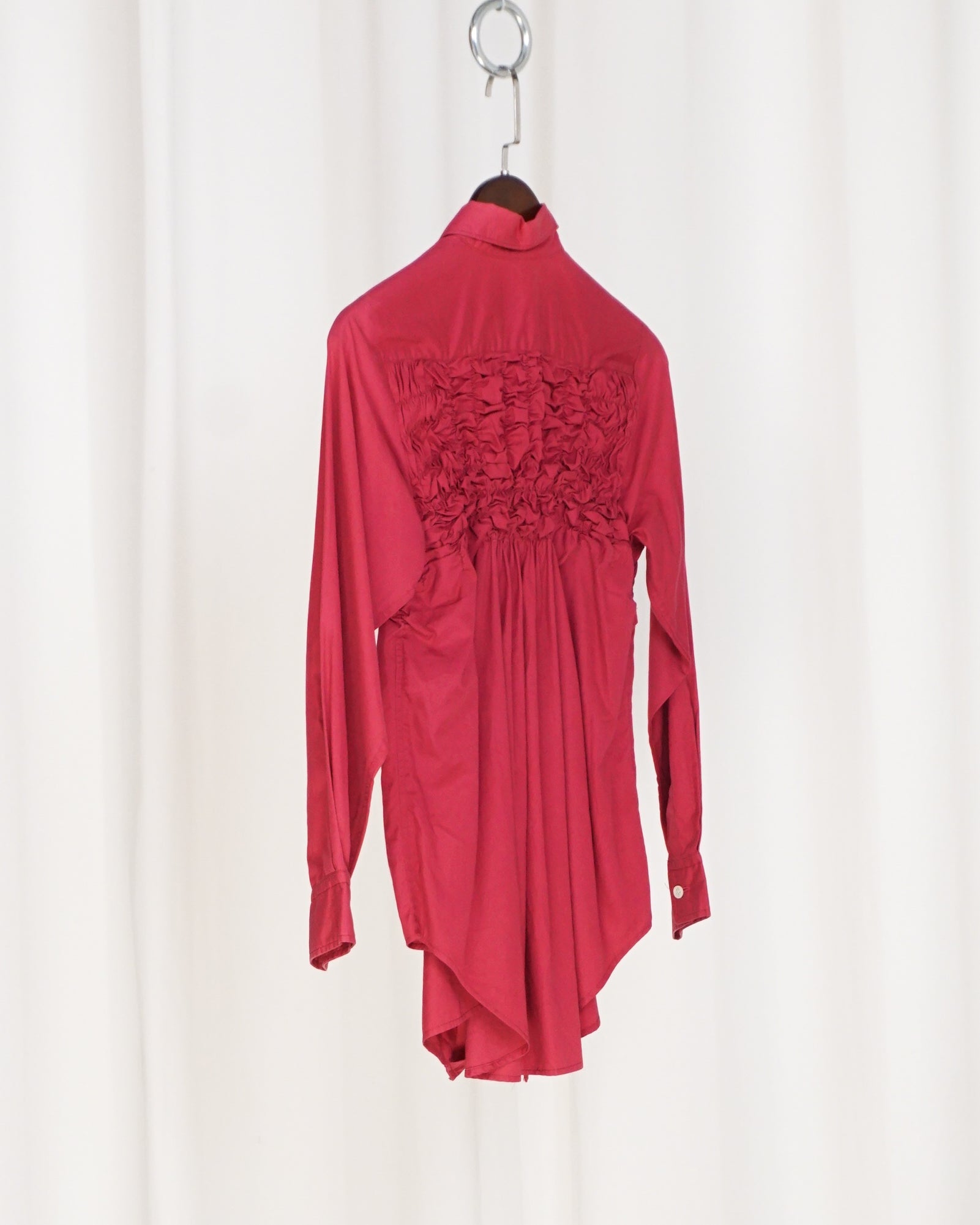 COMME DES GARCONS  Shirred Cotton Shirt c.1989