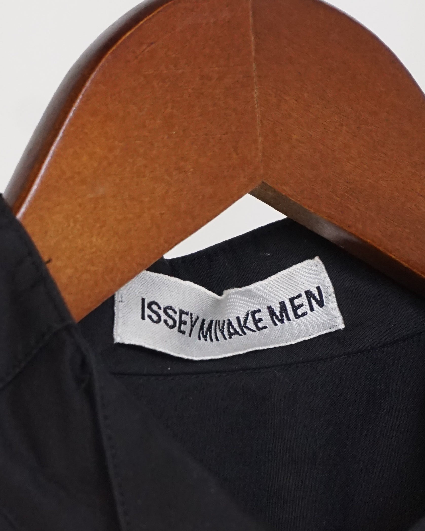 ISSEY MIYAKE Black Front Pleats Button Up 1997