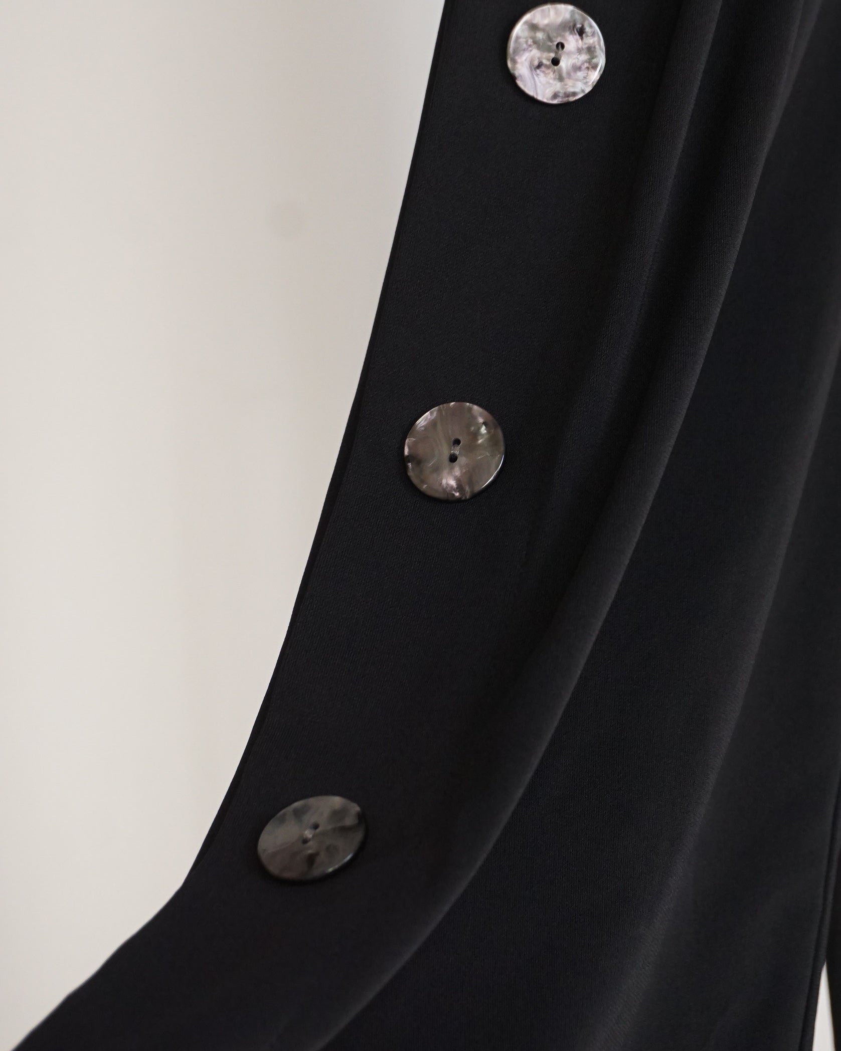 Koibito Misaki Black Side Buttons Pants