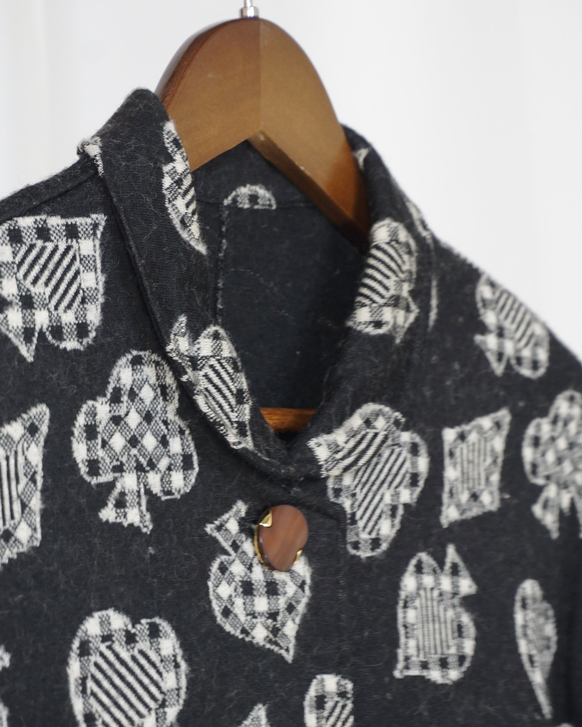 Black Card Suits 47% Wool Jacket