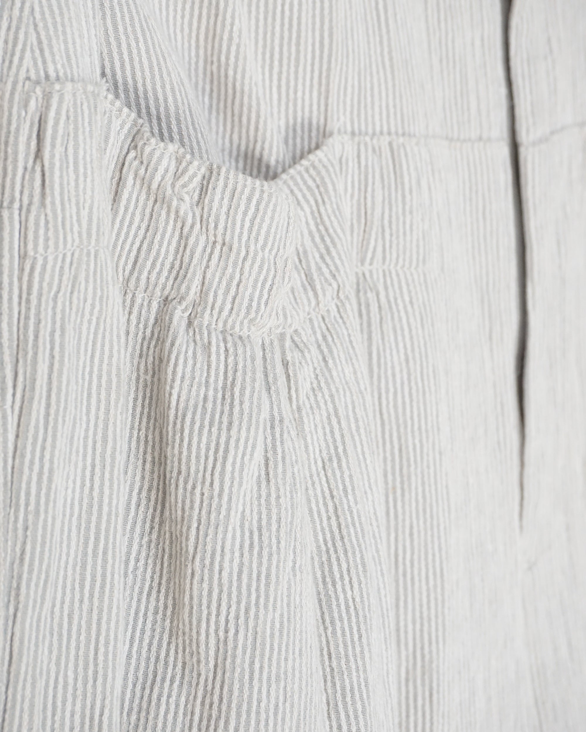 PLANTATION Linen Stripe Wide Pants