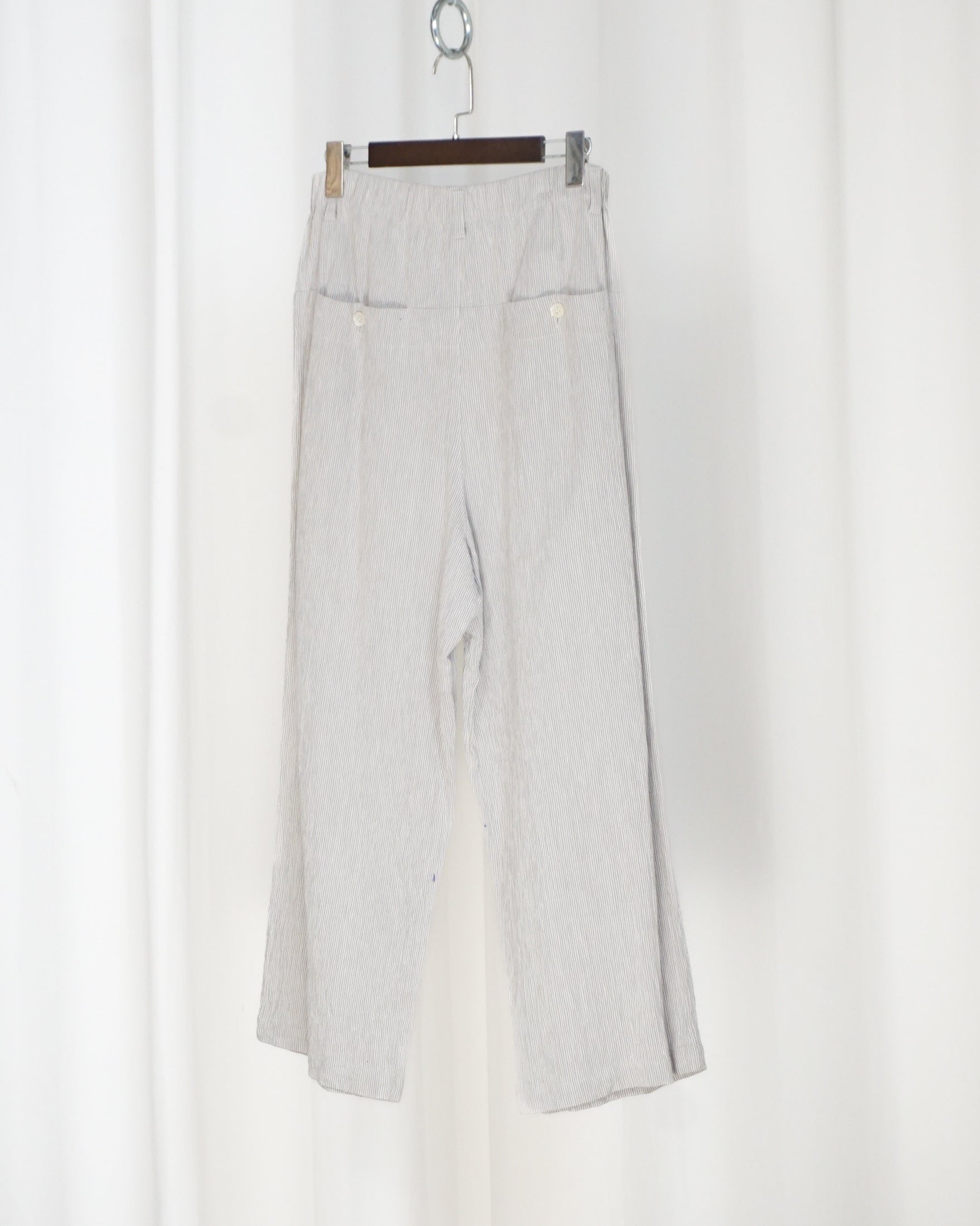 PLANTATION Linen Stripe Wide Pants