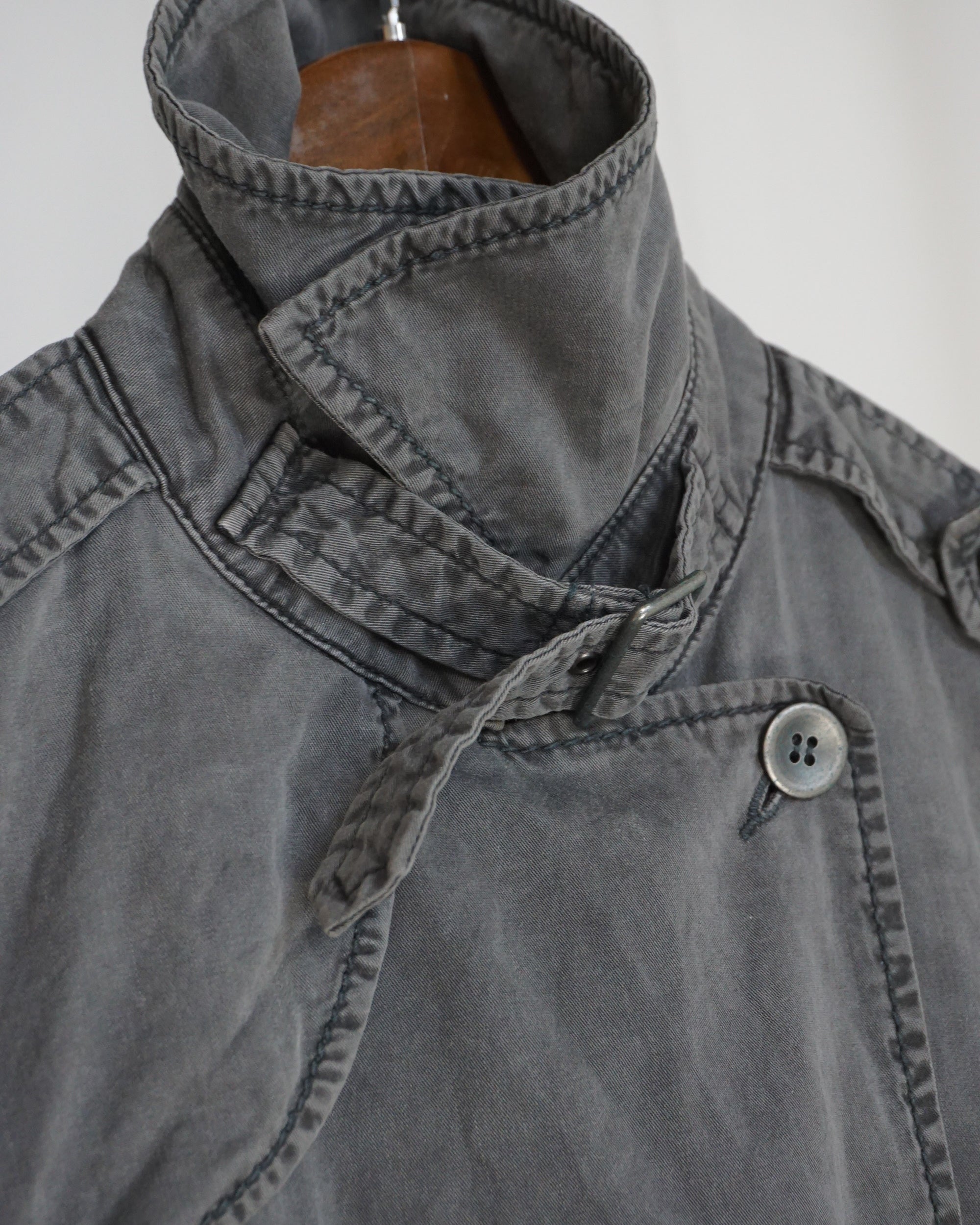SLICK Military-inspo Cropped Trench Coat - alternate view