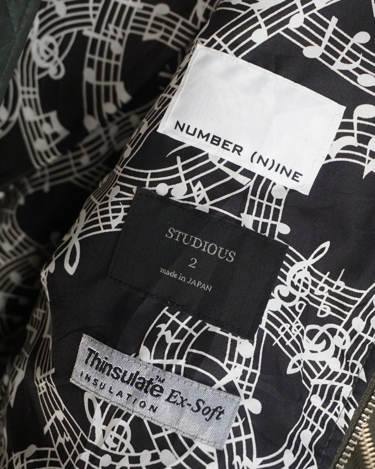 NUMBER (N)INE Green MA-1 Jacket