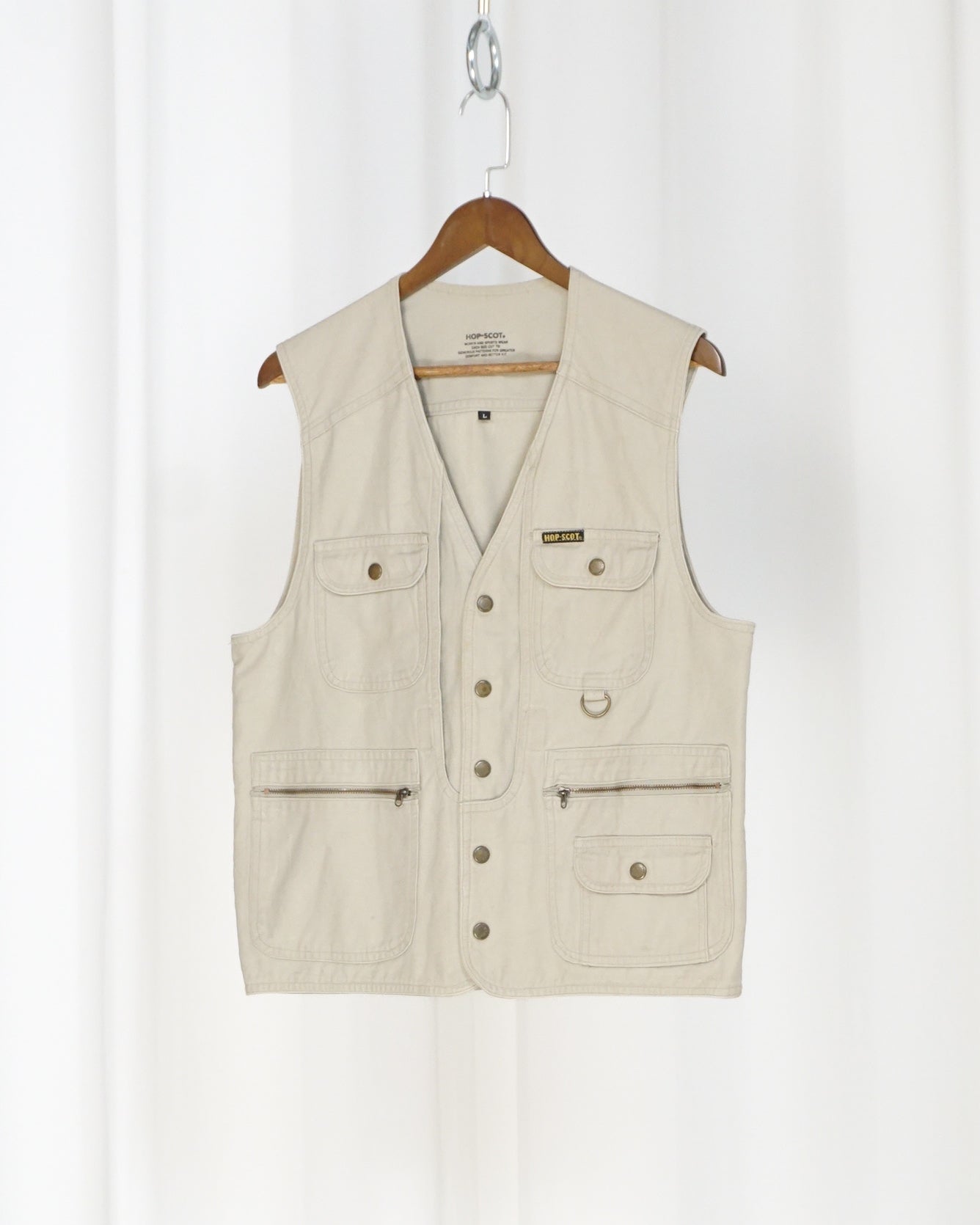 HOP-SCOT Beige Utility Vest
