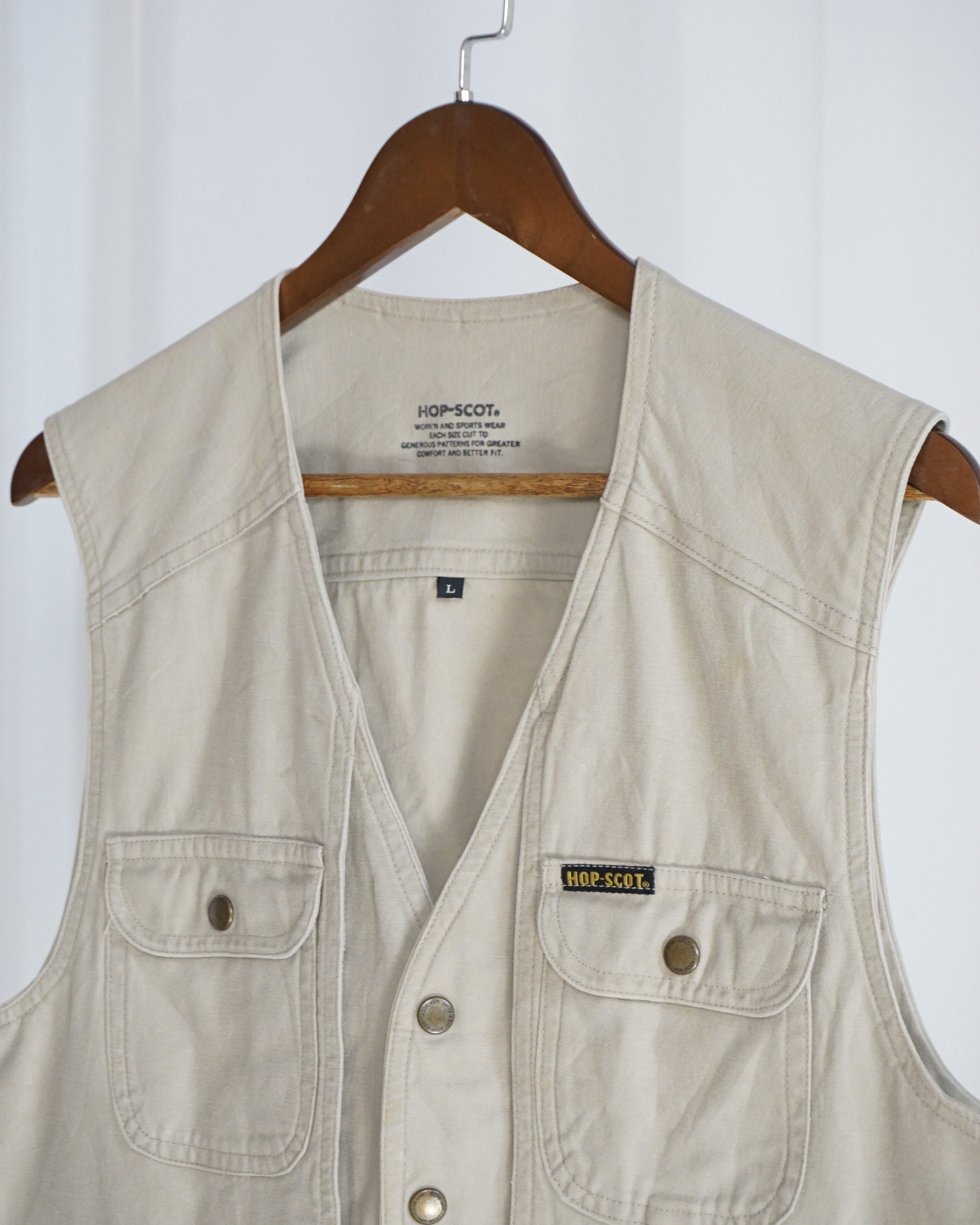 HOP-SCOT Beige Utility Vest