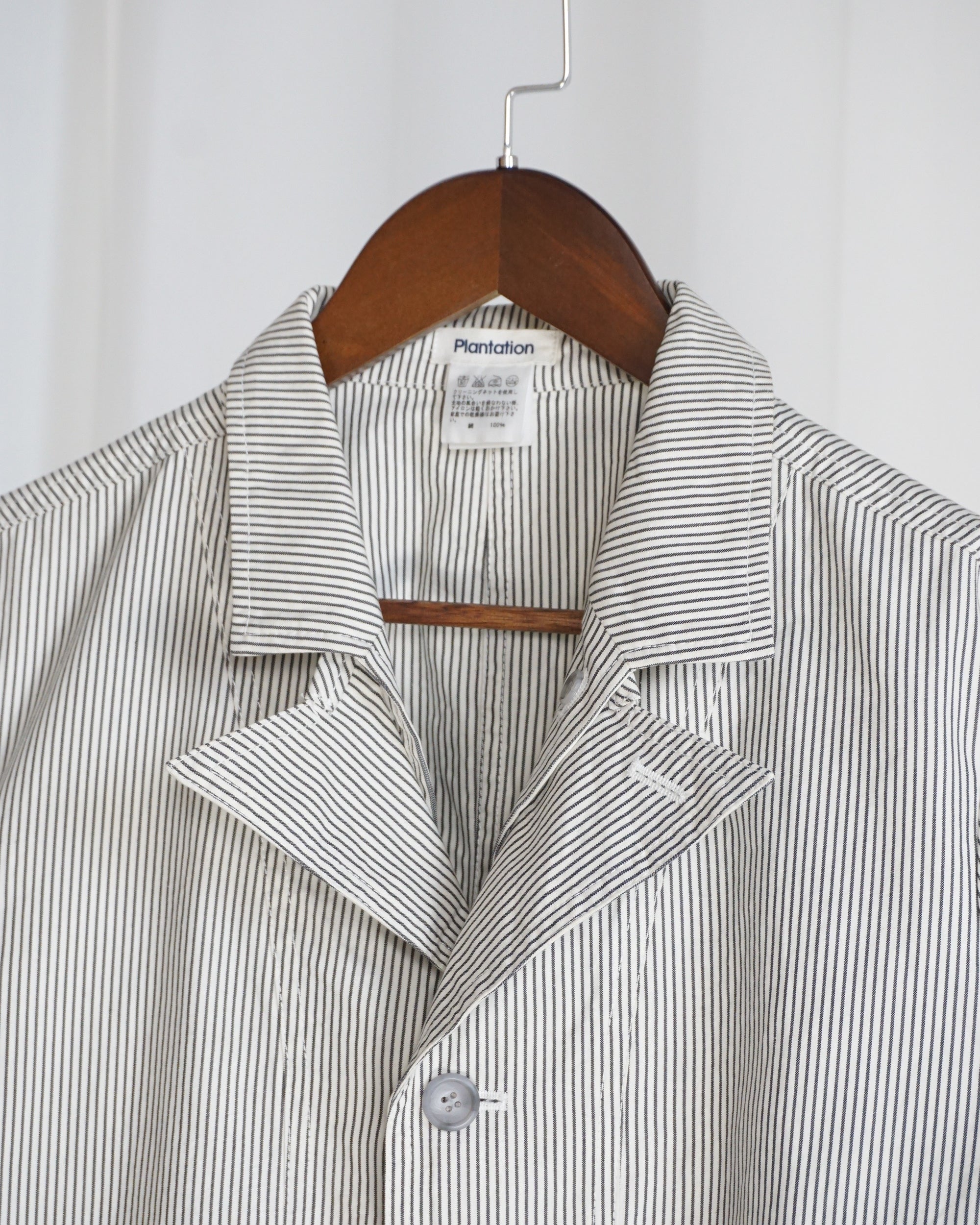 PLANTATION ISSEY MIYAKE Pinstripe Work Jacket c.Late 90s
