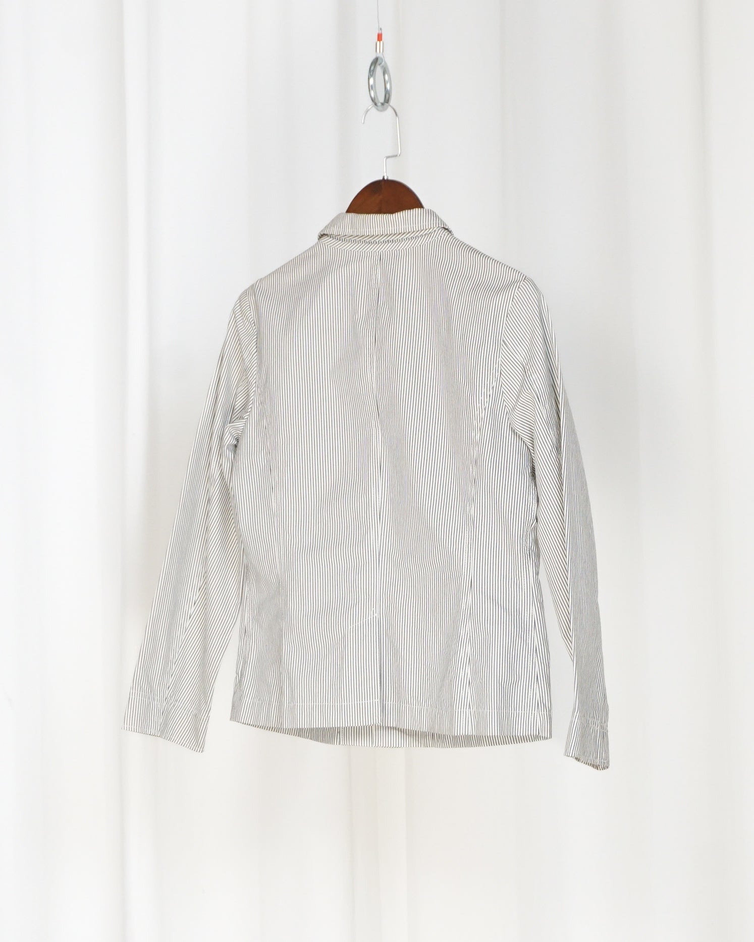 PLANTATION ISSEY MIYAKE Pinstripe Work Jacket c.Late 90s