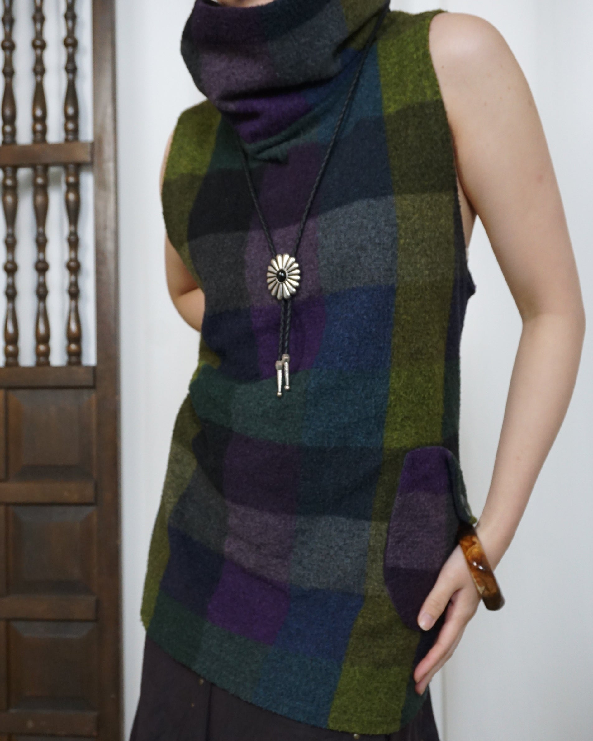 Multicoloured Turtle Neck Sweater/Dress
