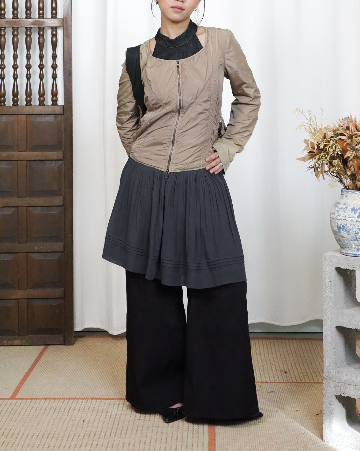 DIESEL Round Neck Zipped Jacket - alternate view