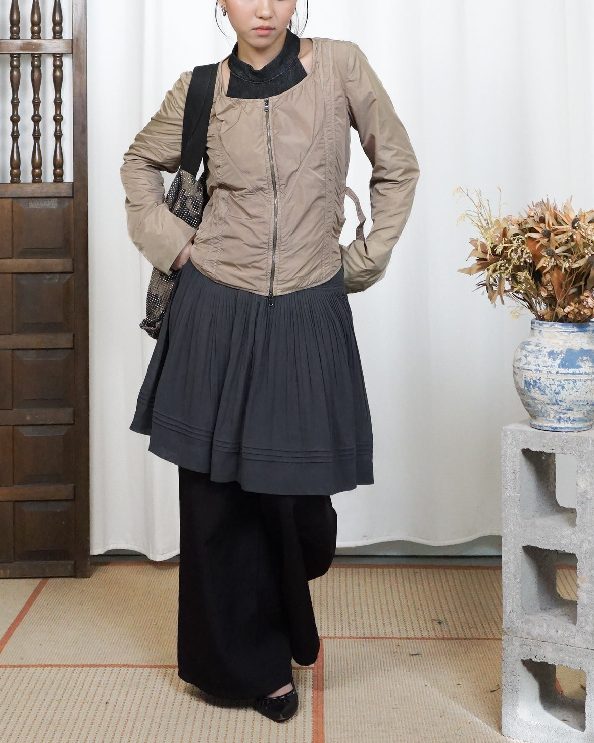 DIESEL Round Neck Zipped Jacket