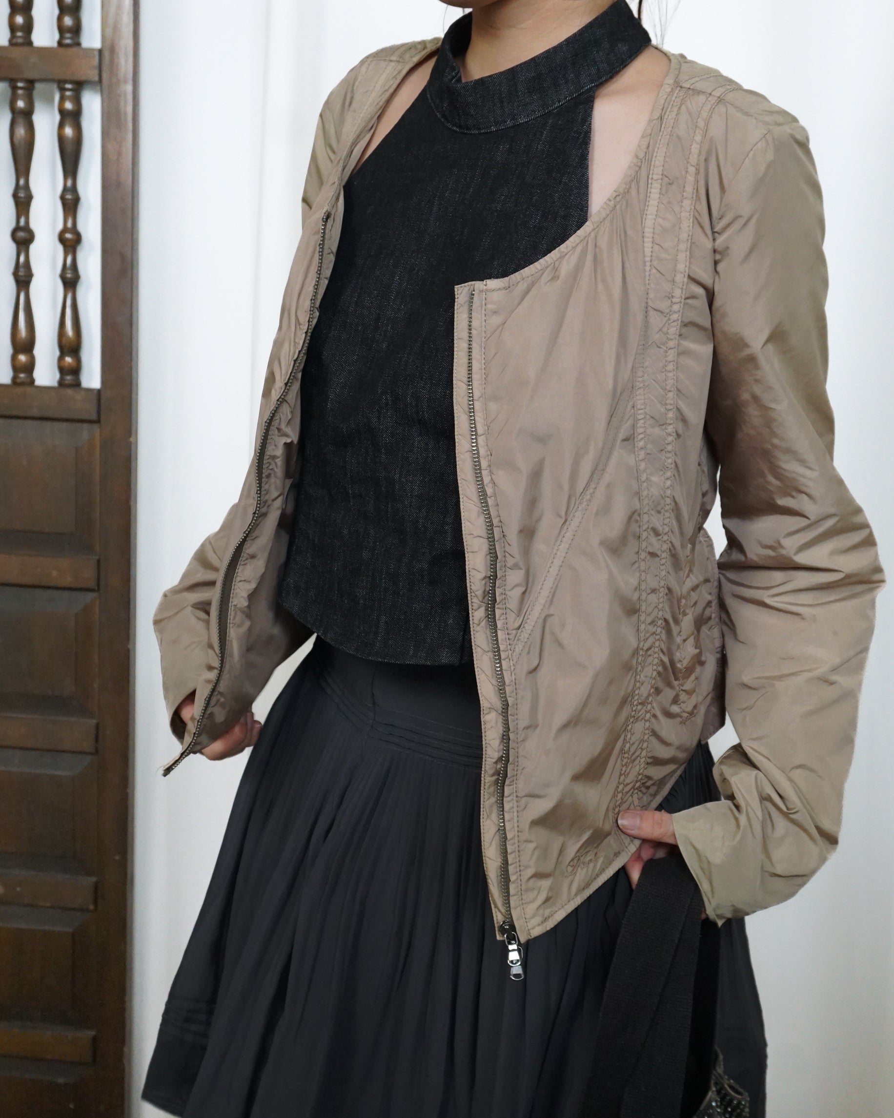 DIESEL Round Neck Zipped Jacket