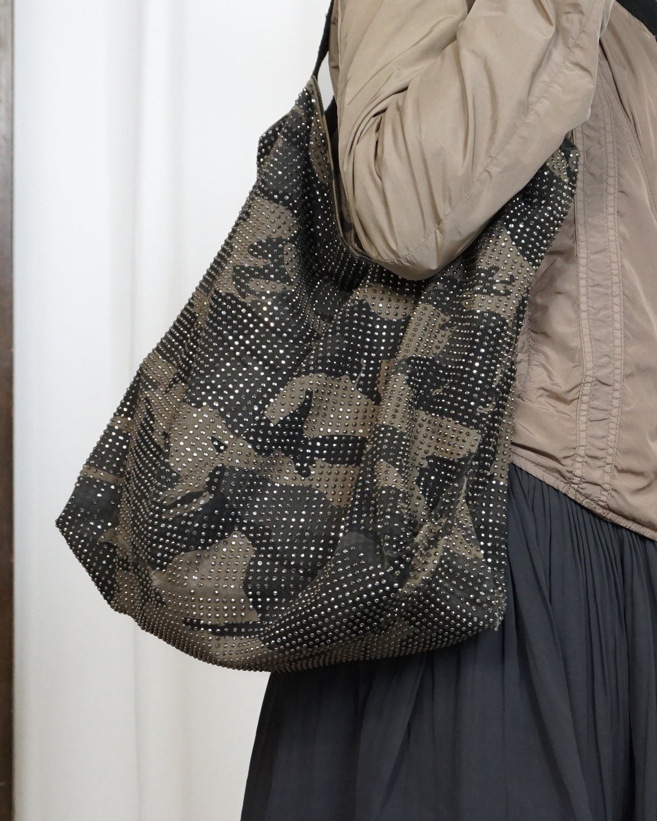 Camo Beaded Bag