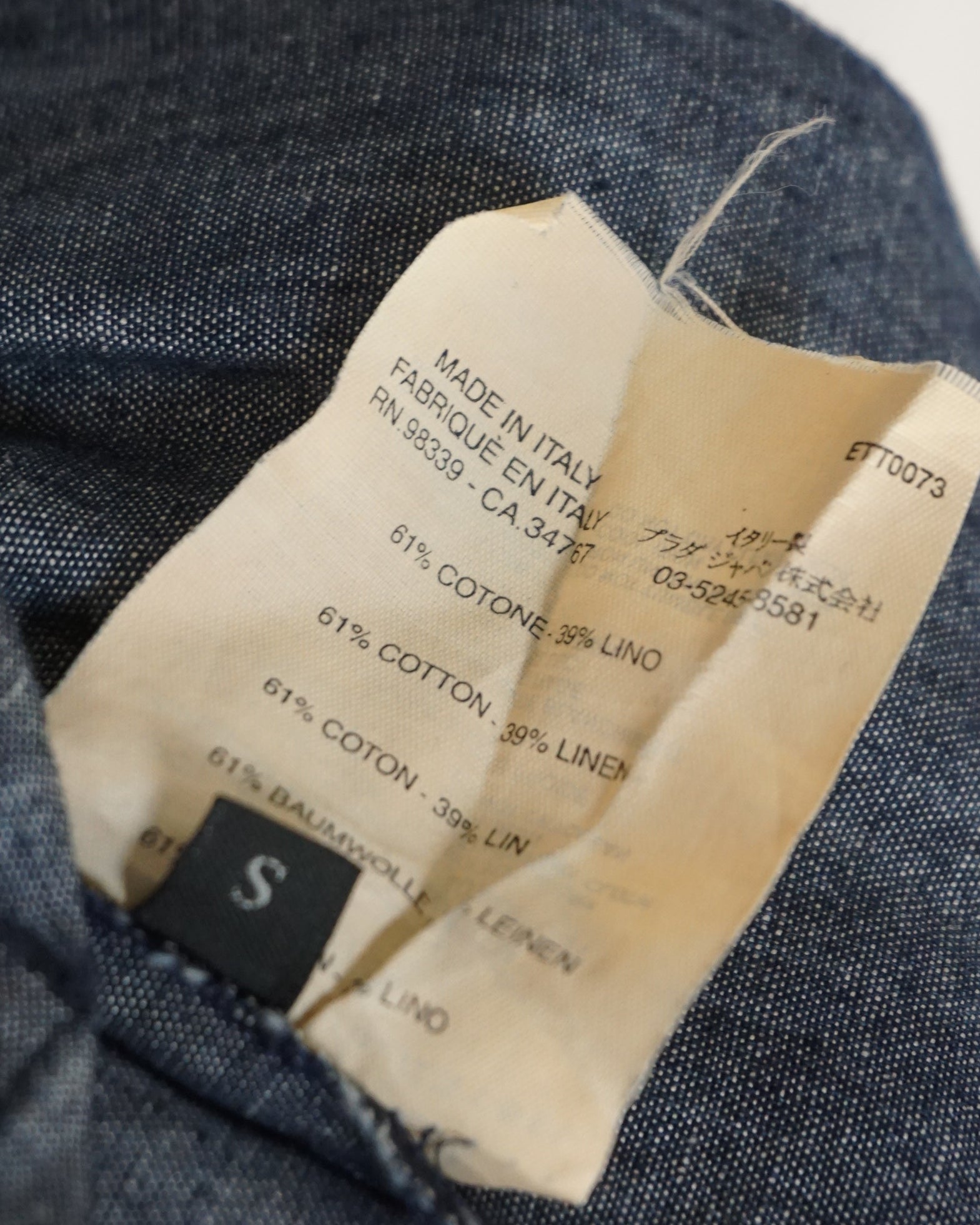 PRADA Linen–Cotton Shacket c.90s