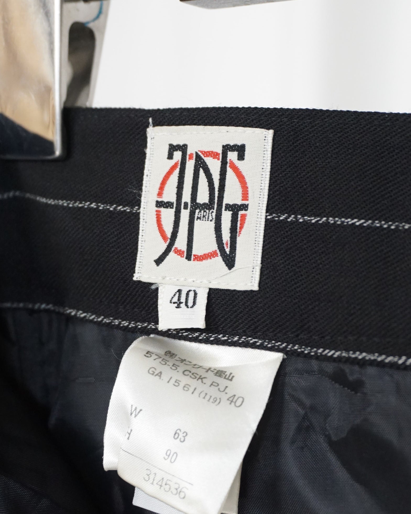 JEAN PAUL GAULTIER Pinstripe Miniskirt c. Mid 90s
