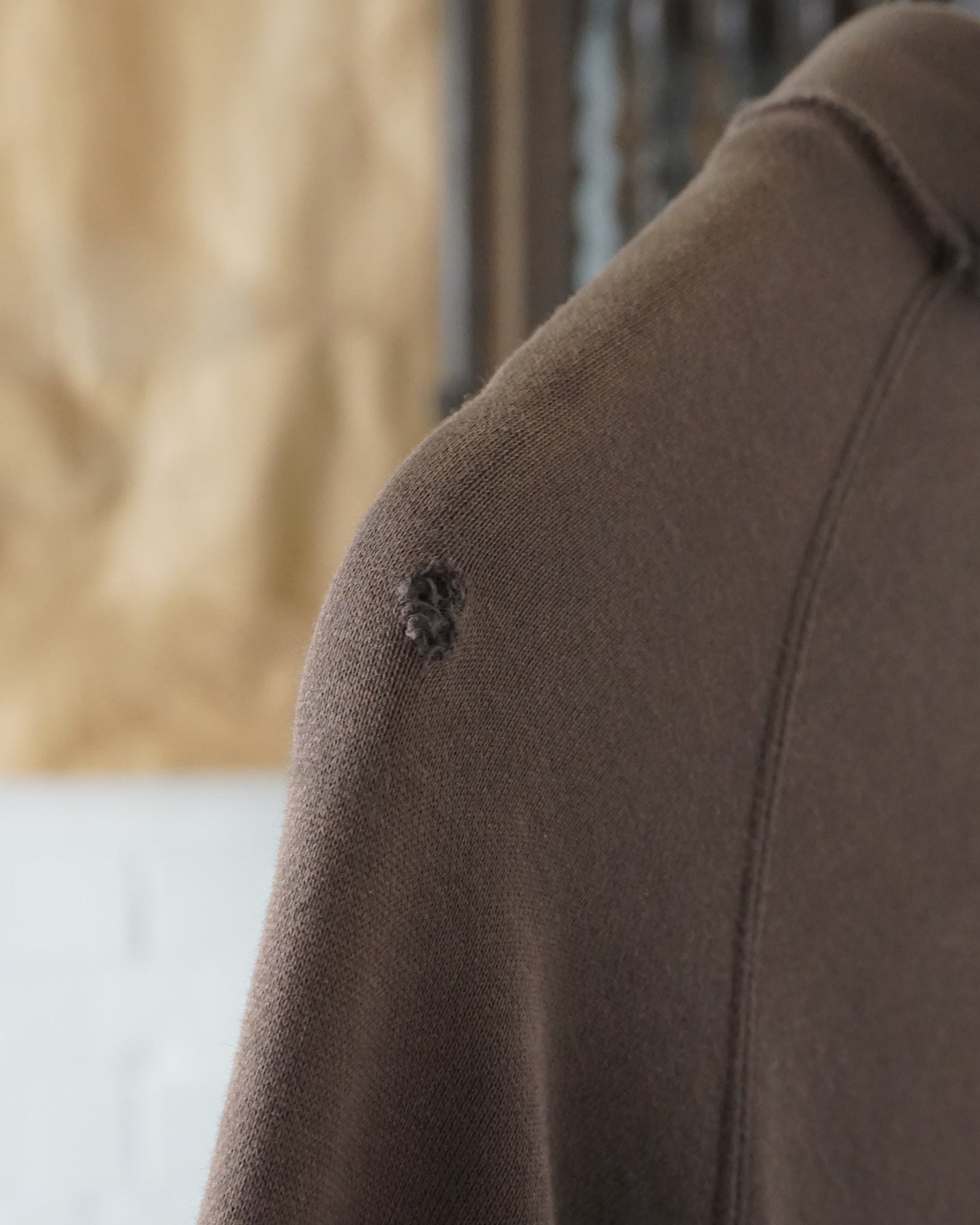 291295=HOMME Brown Long Zipped Jacket