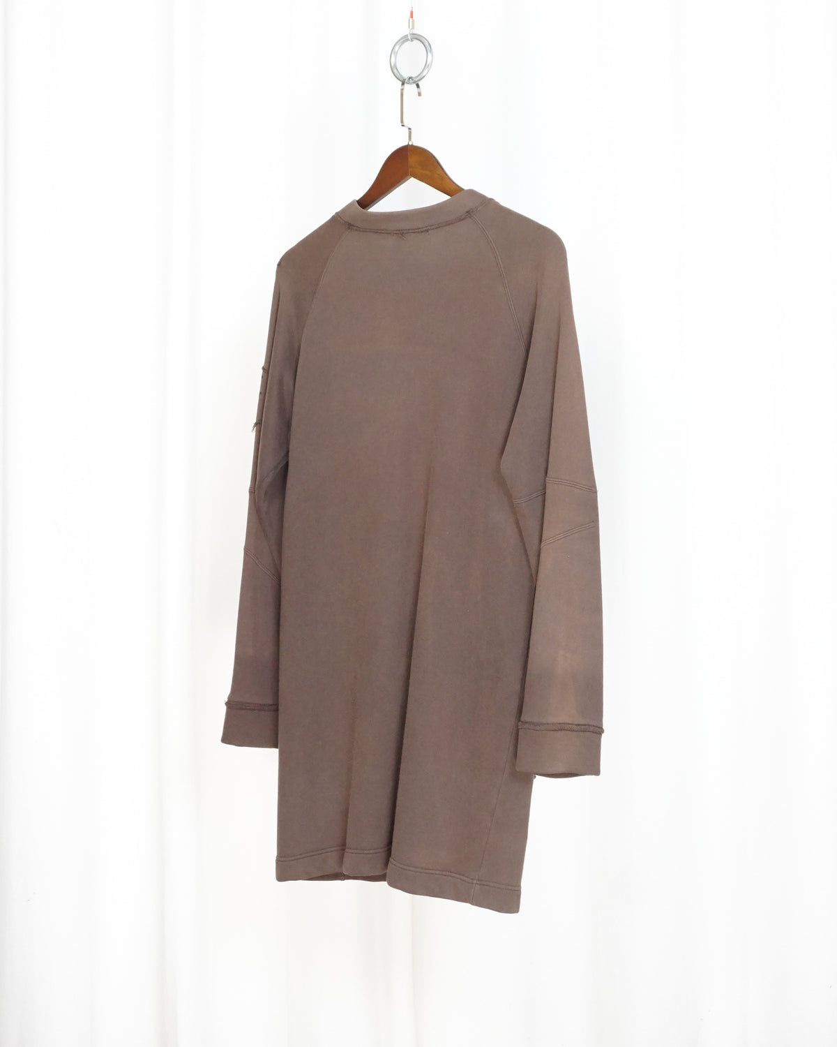 291295=HOMME Brown Long Zipped Jacket