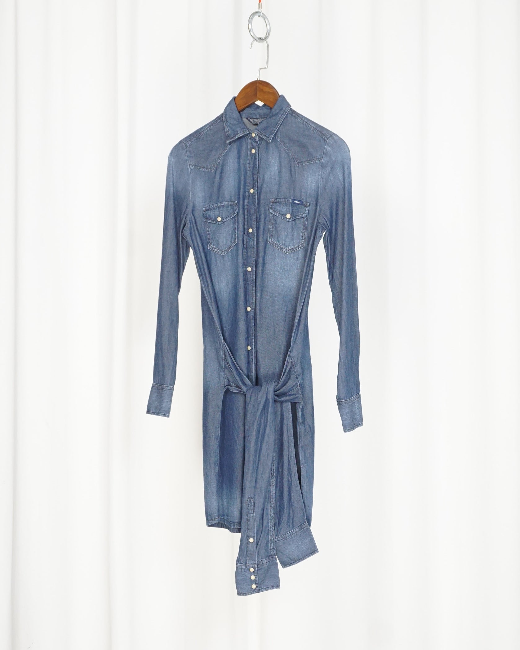DIESEL INDUSTRY Tied Waist Dress/Shirt